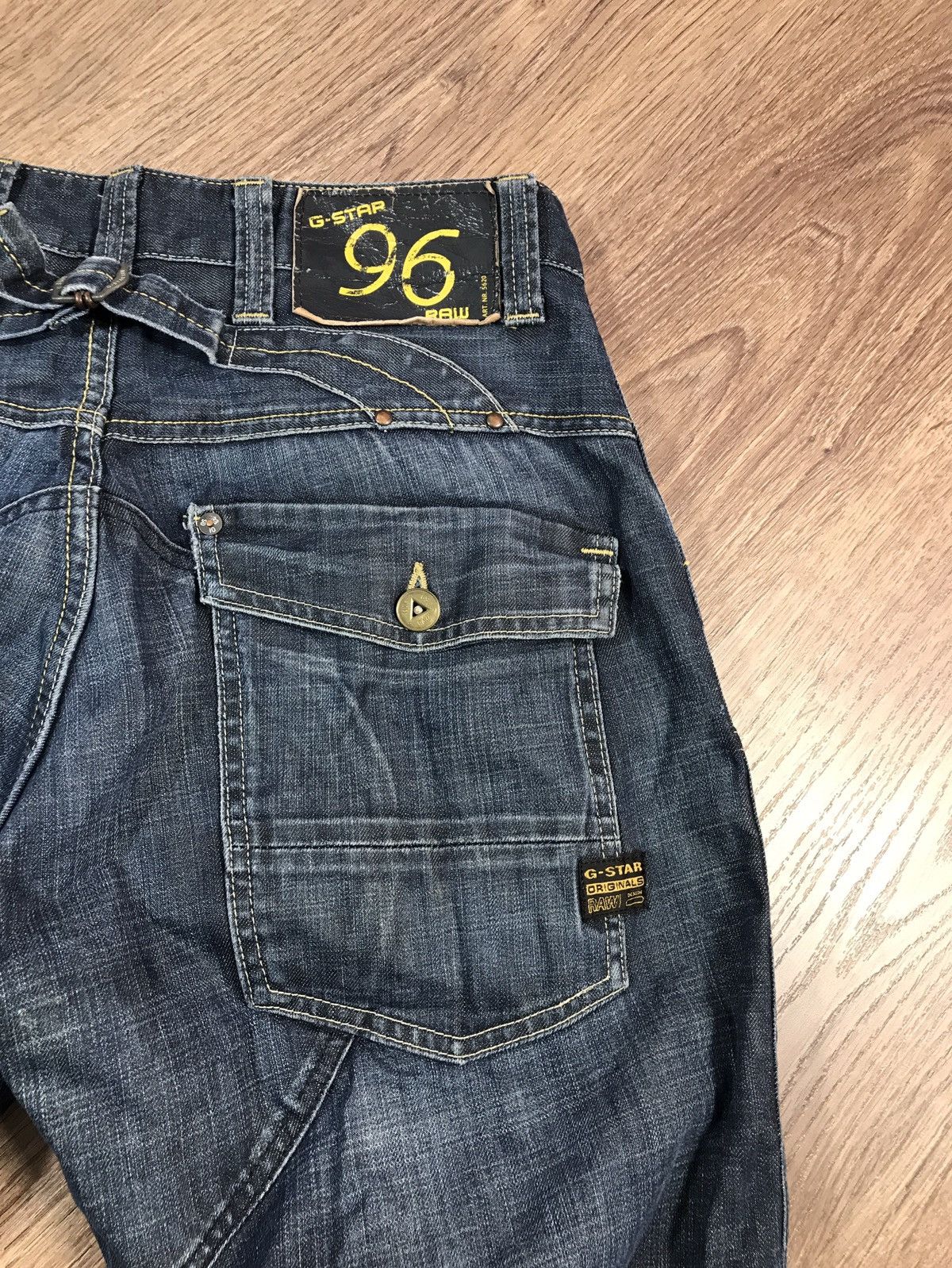 G-Star × Vintage Vintage G Star Raw Distressed Jeans Size US 33 - 15 Thumbnail