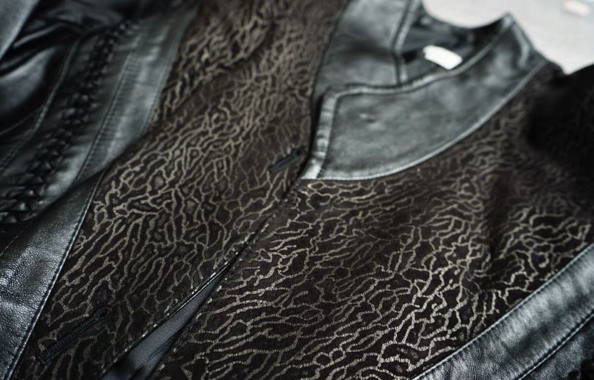 Dries Van Noten Dries Van Noten Leopard Print Patchwork Leather Jacket Size US S / EU 44-46 / 1 - 3 Thumbnail