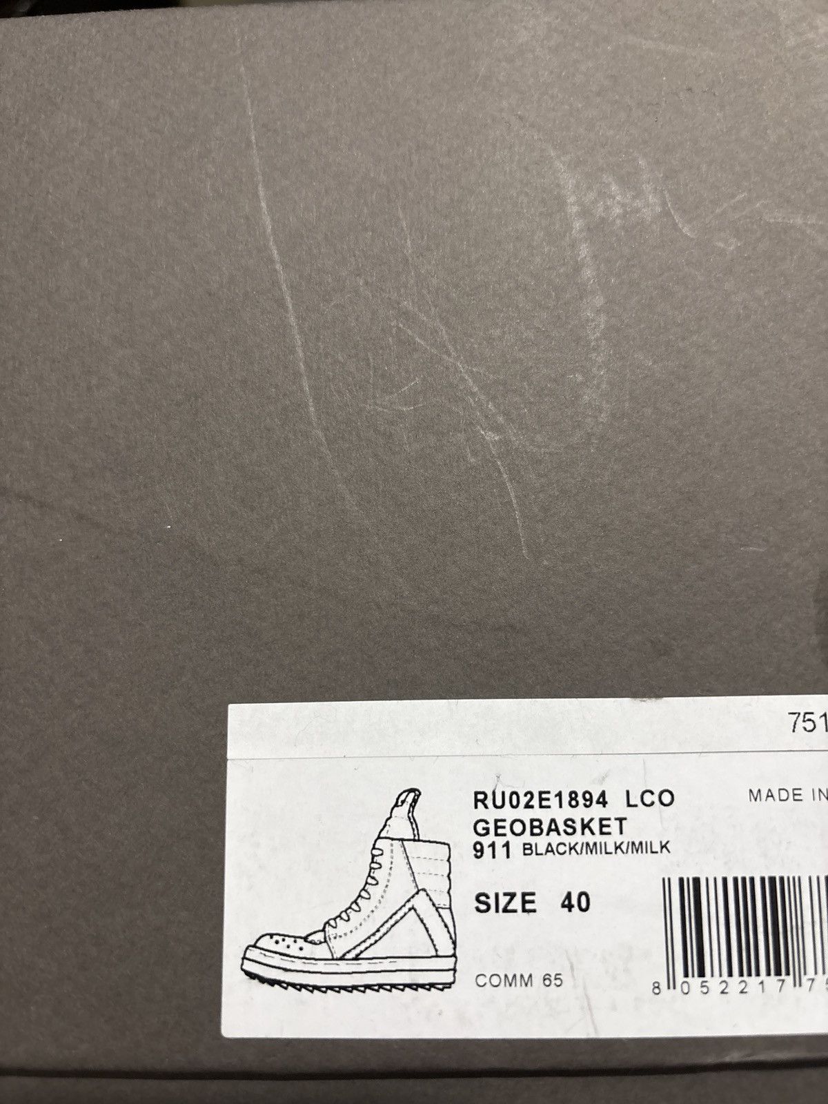 Rick Owens Geobasket Rick owens Size US 8 / EU 41 - 1 Thumbnail