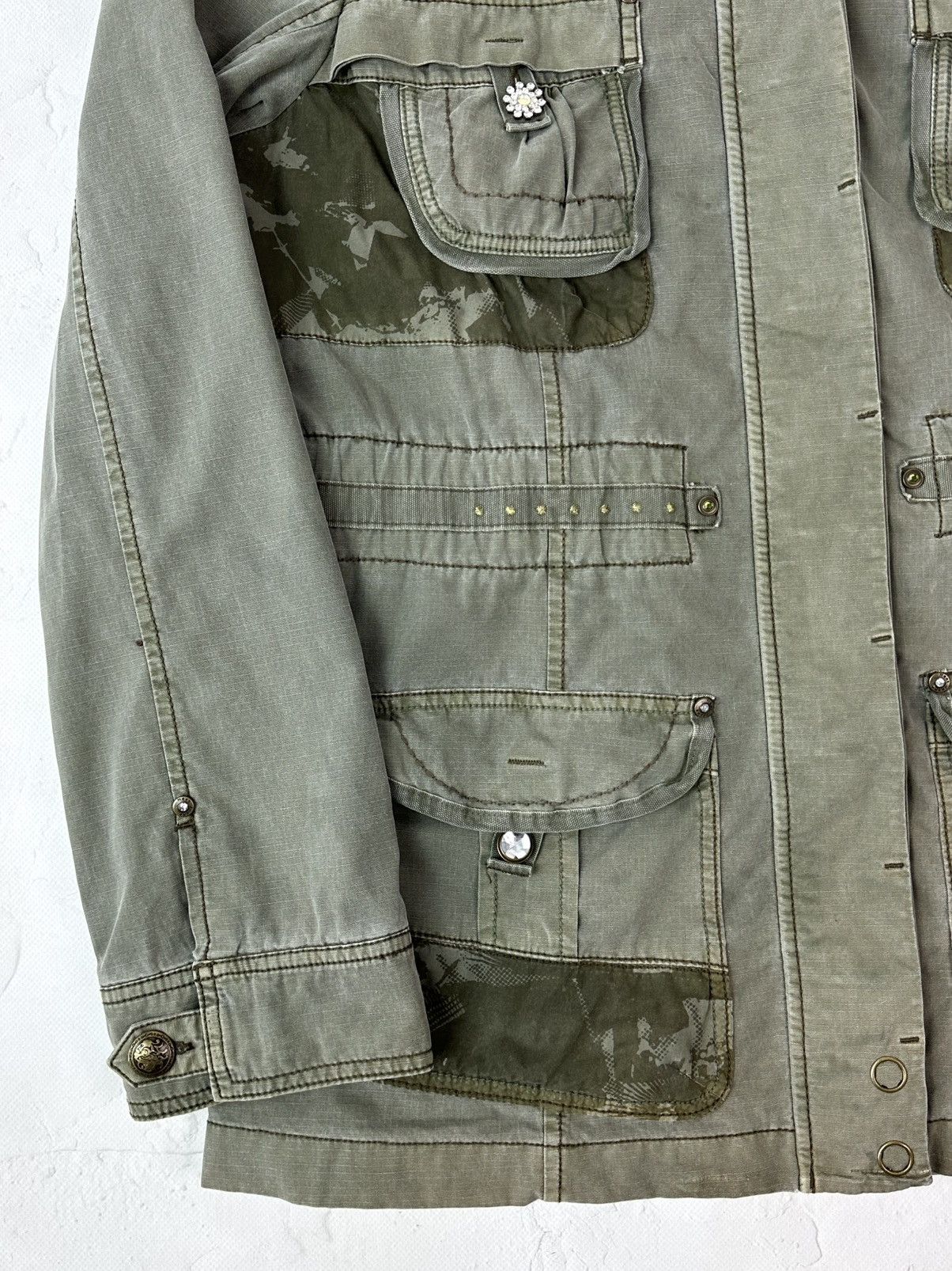 Vintage Vintage Military Khaki Long Sleeve Women’s Jacket Size XXL / US 16-18 / IT 52-54 - 5 Thumbnail