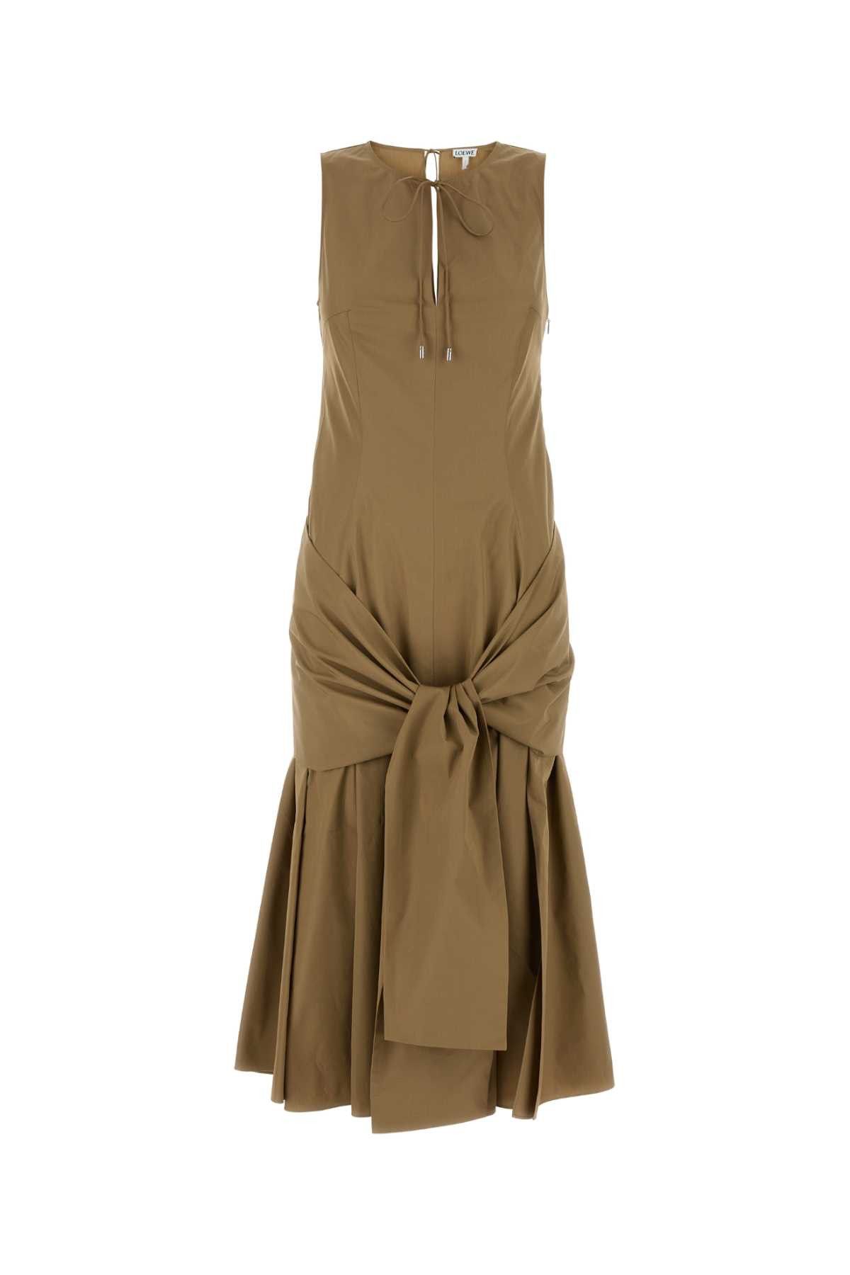 Loewe Camel Poplin Dress Size M / US 6-8 / IT 42-44 - 1 Thumbnail