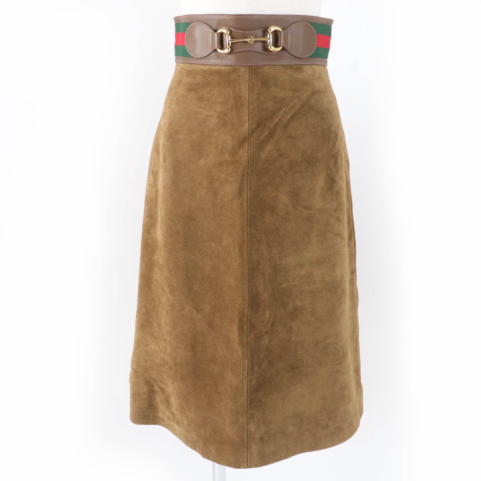 Gucci Gucci Gucci Cowhide Flare Skirt Leather Skirts 626888 DUTY FREE for USA Size ONE SIZE - 1 Thumbnail