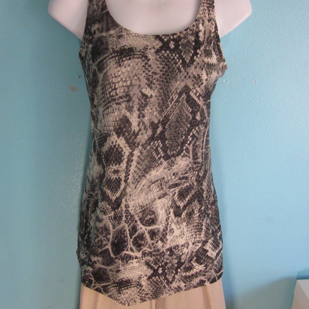 Vintage Linda Segal Vintage Tanktop Snakeskin Pattern Stretch Tank S Size XS / US 0-2 / IT 36-38 - 4 Thumbnail