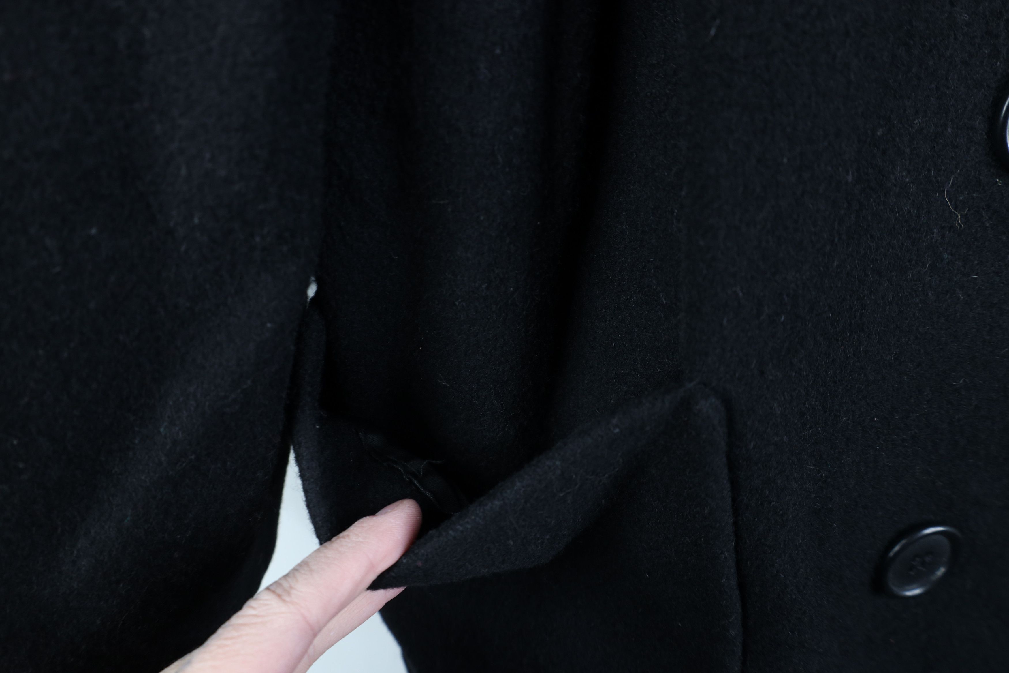 Vintage Vintage 80s 90s Streetwear Trench Coat Jacket Black USA Size L / US 10 / IT 46 - 6 Thumbnail