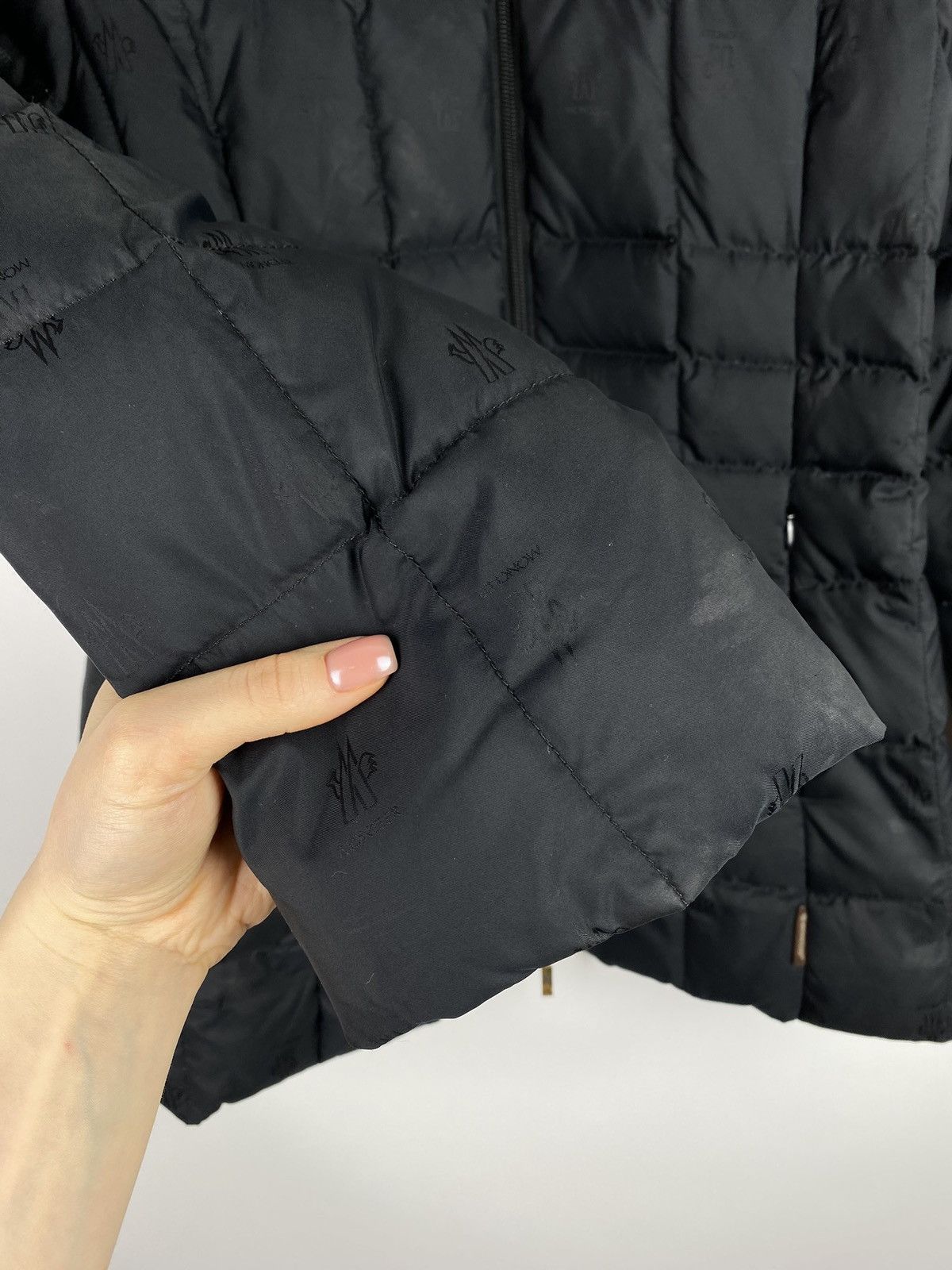 Moncler Moncler vintage multilogo monogram quilted down jacket Size S / US 4 / IT 40 - 6 Thumbnail
