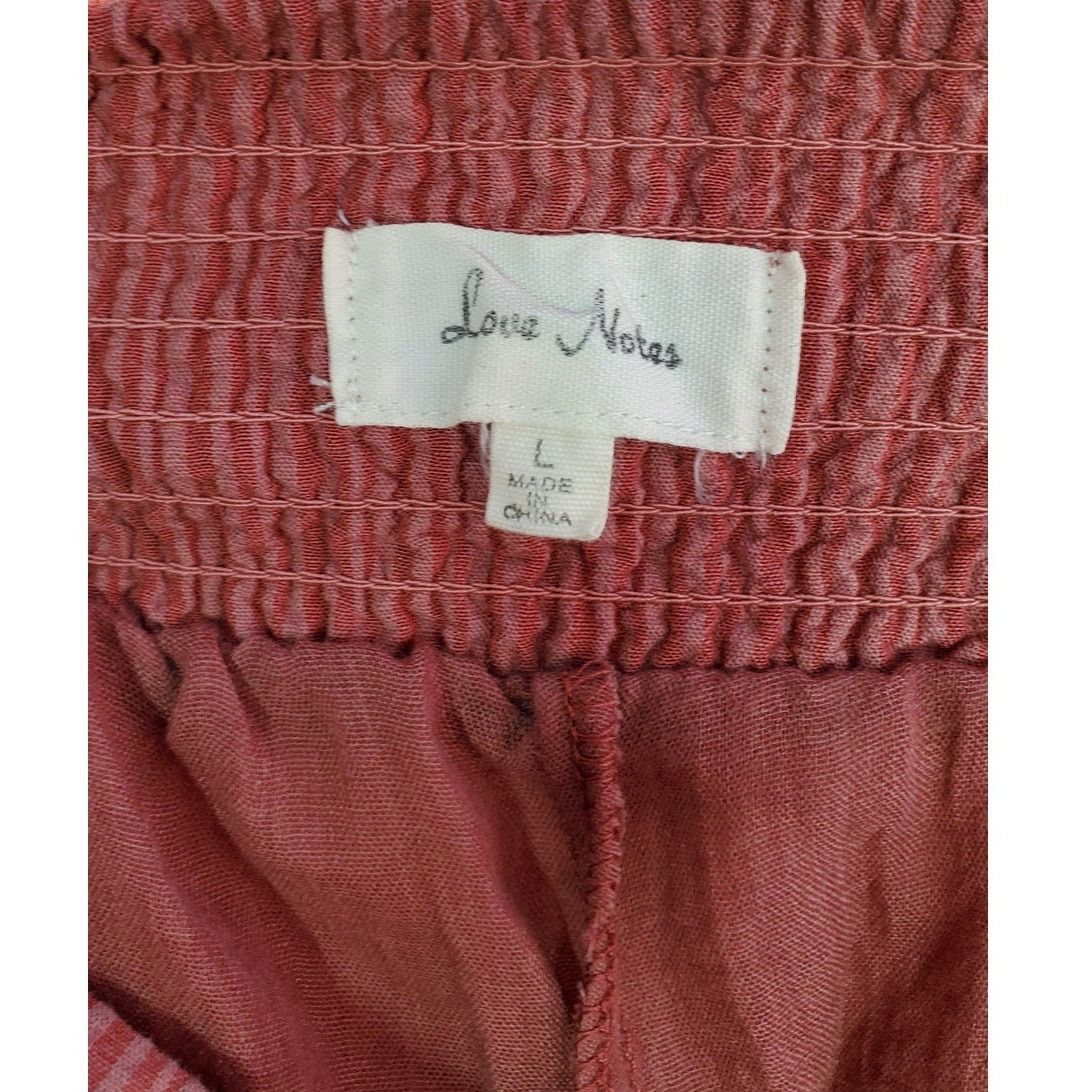 Other Love Notes Mauve Red Smocked Skort Size Large Size 34" / US 12 / IT 48 - 4 Thumbnail