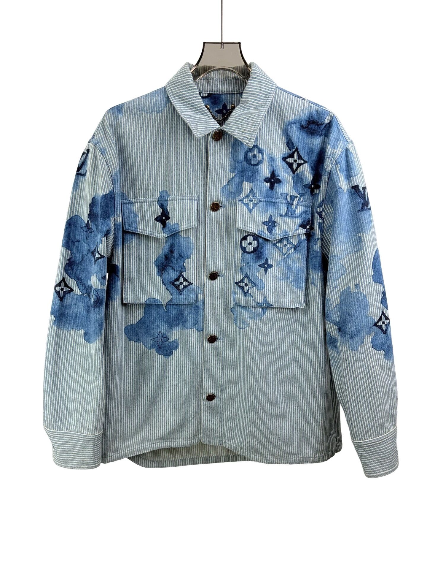 Louis Vuitton Louis Vuitton Monogram Ink Denim Shirt M Size US M / EU 48-50 / 2 - 1 Thumbnail