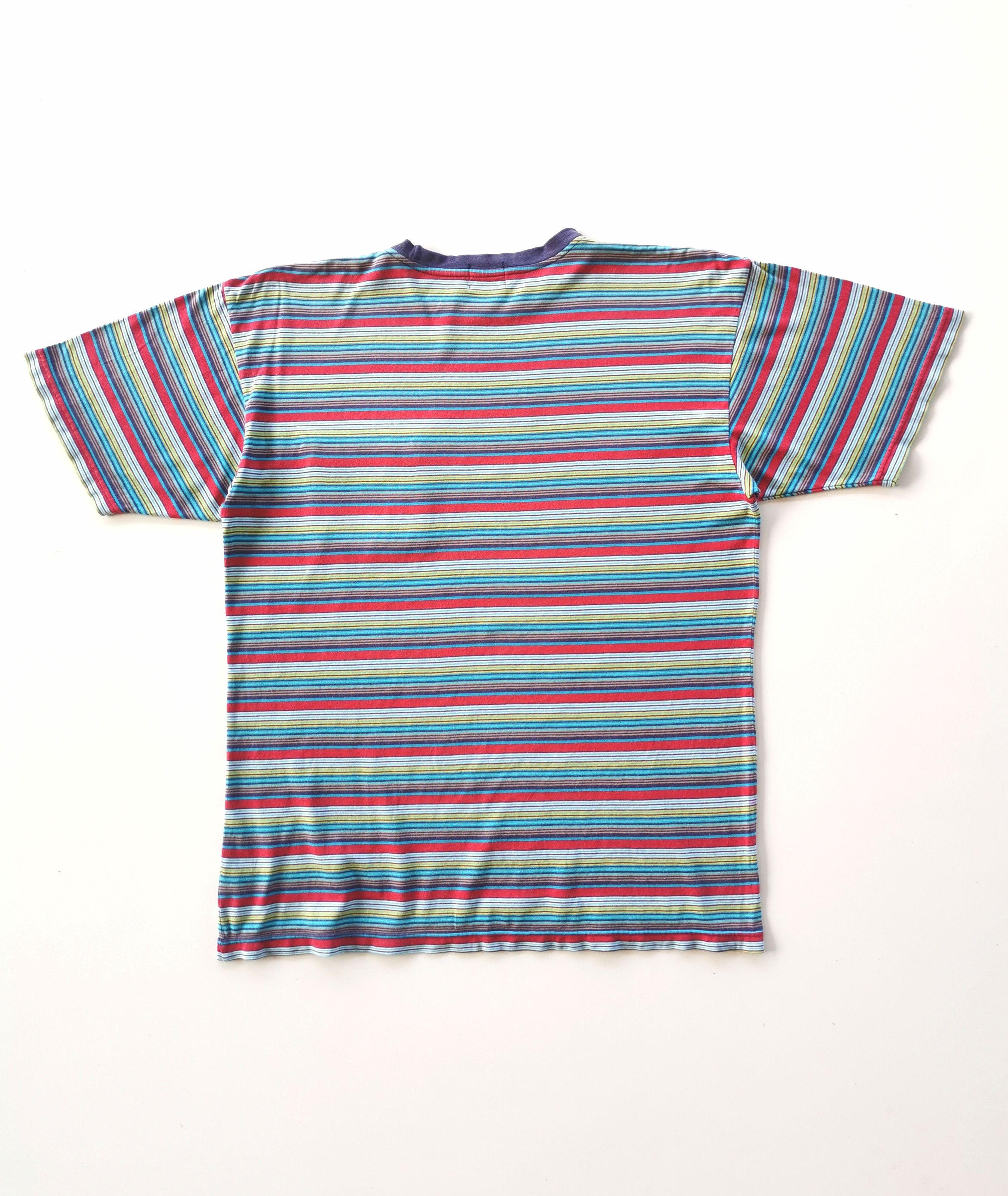 Levi's Vintage Levis Rainbow Stripe Pocket Tshirt Size US L / EU 52-54 / 3 - 5 Thumbnail
