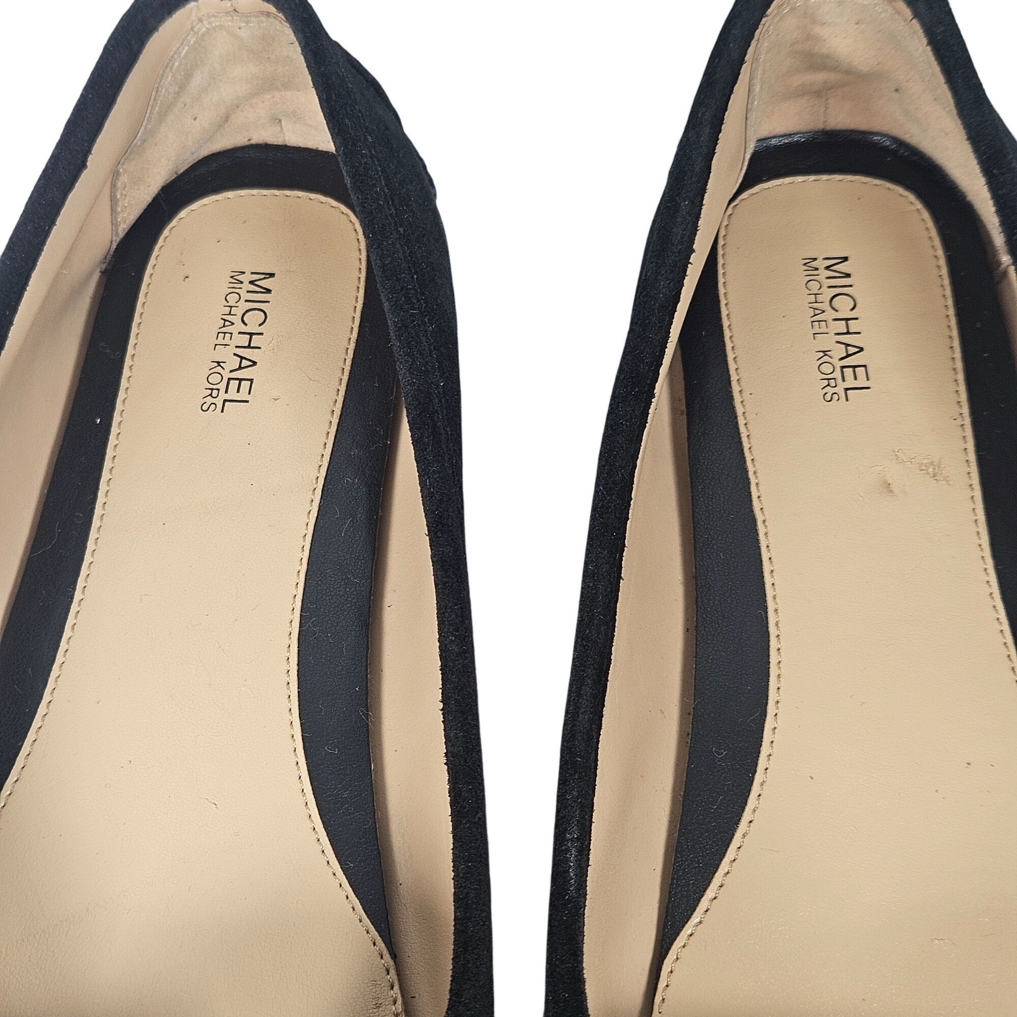 Michael Kors Michael Kors Woman's Black Suede Ballet Flats Minimalist 10M Size US 10 / IT 40 - 13 Thumbnail