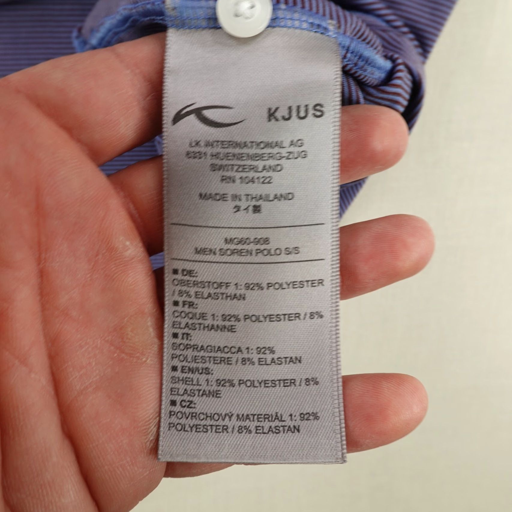 KJUS KJUS Polo Shirt Men L Blue Stripes Soren Performance Golf Golfer Flex UPF 50 Polo Shirt Men L Blue Stripes Soren Performance Golf Golfer Flex UPF 50 Size US L / EU 52-54 / 3 - 5 Thumbnail