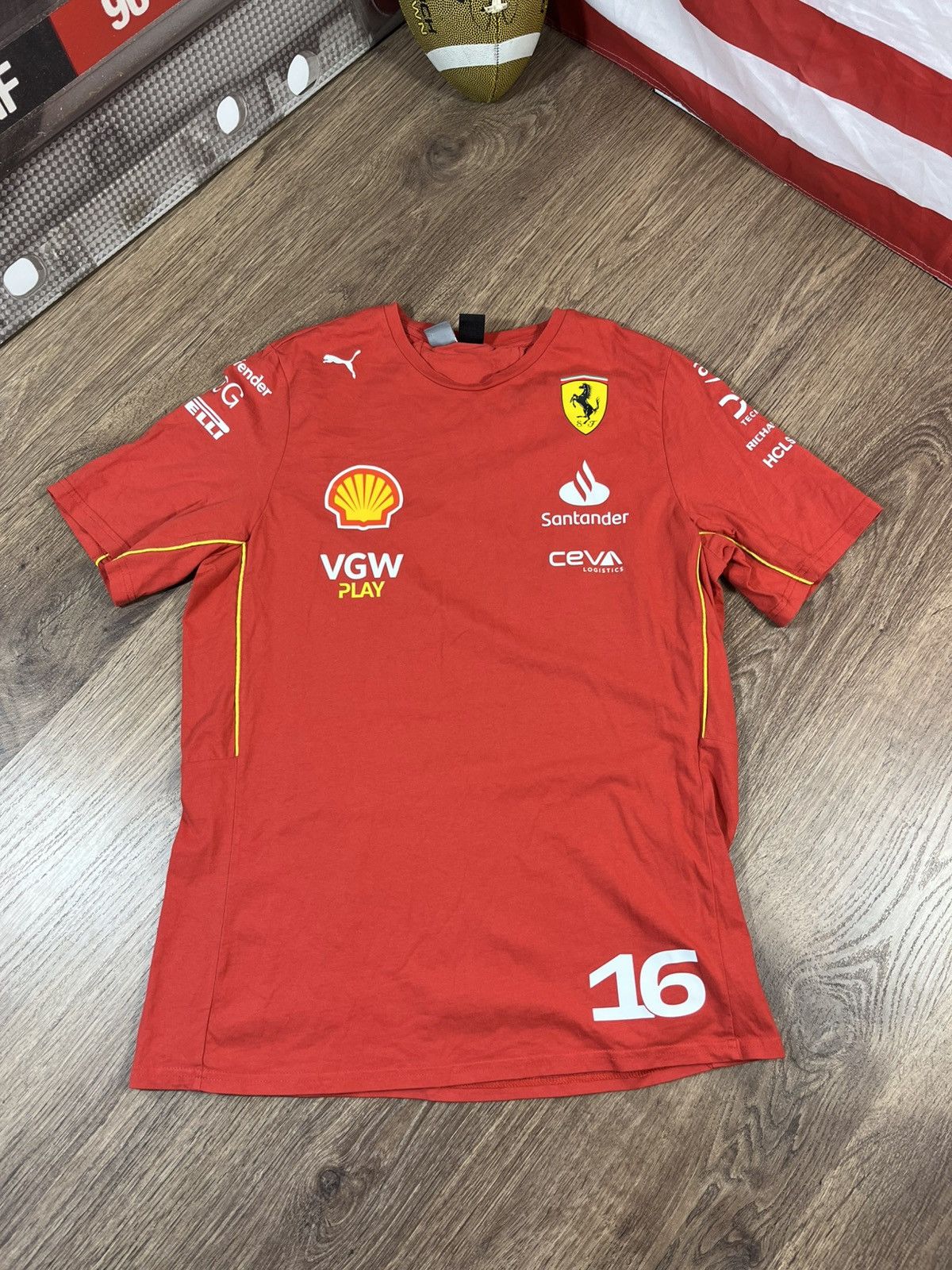 Ferrari × Puma Puma Ferrari Racing Formula 1 Auto Promo T Shirt Size US L / EU 52-54 / 3 - 1 Thumbnail