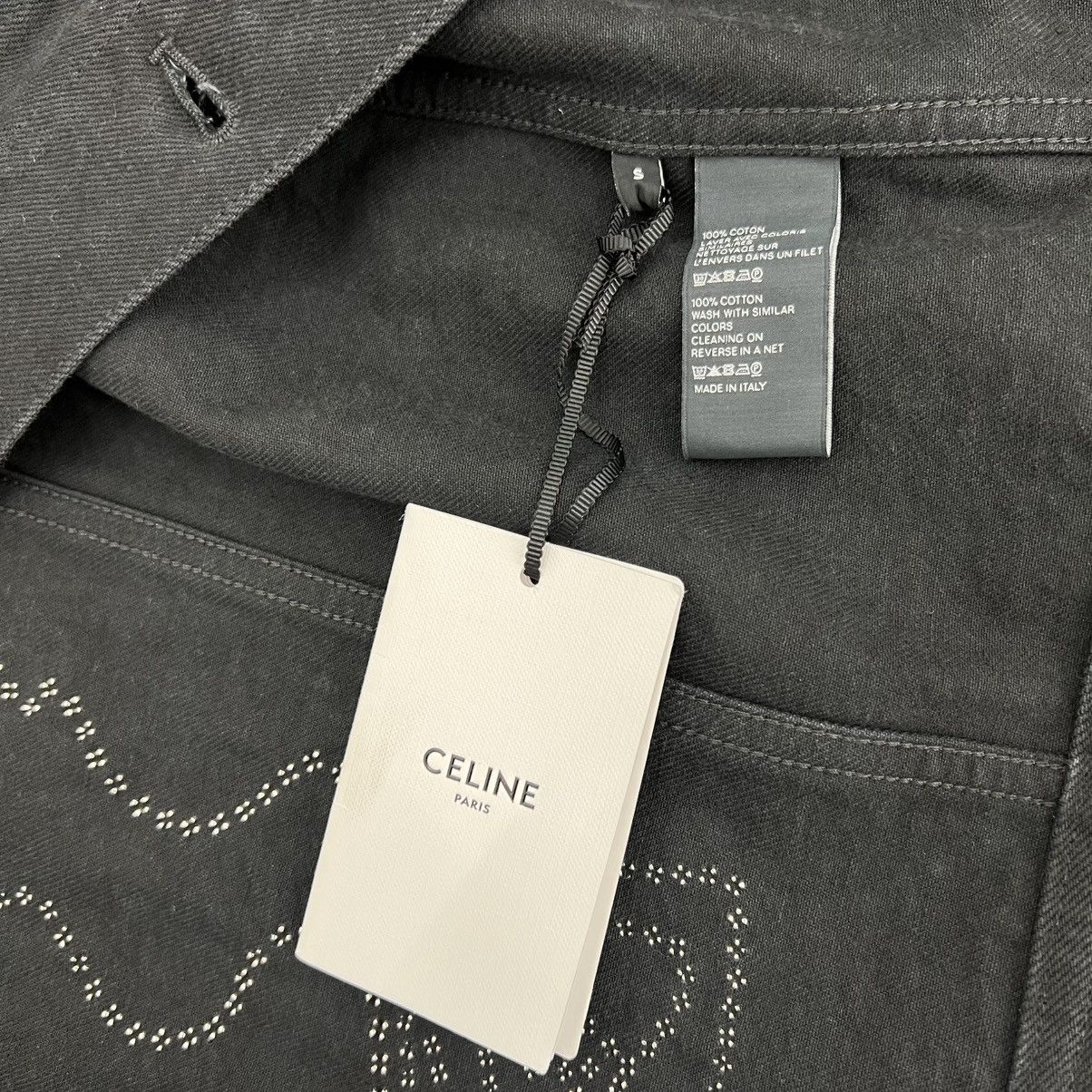 Celine × Hedi Slimane Celine Studded Denim Vest Size US XL / EU 56 / 4 - 6 Thumbnail