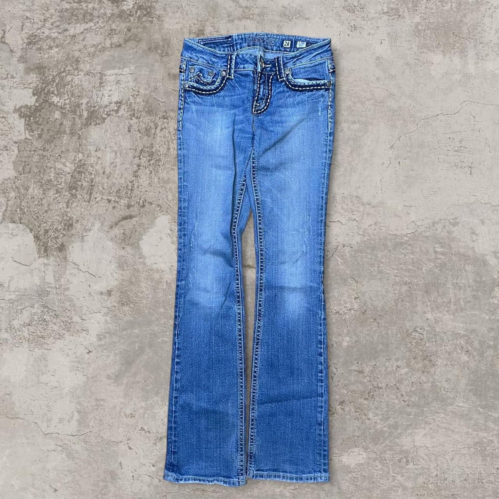 Miss Me Y2K Miss Me blue skinny bootcut jeans Size 28" Size 28" / US 6 / IT 42 - 2 Thumbnail