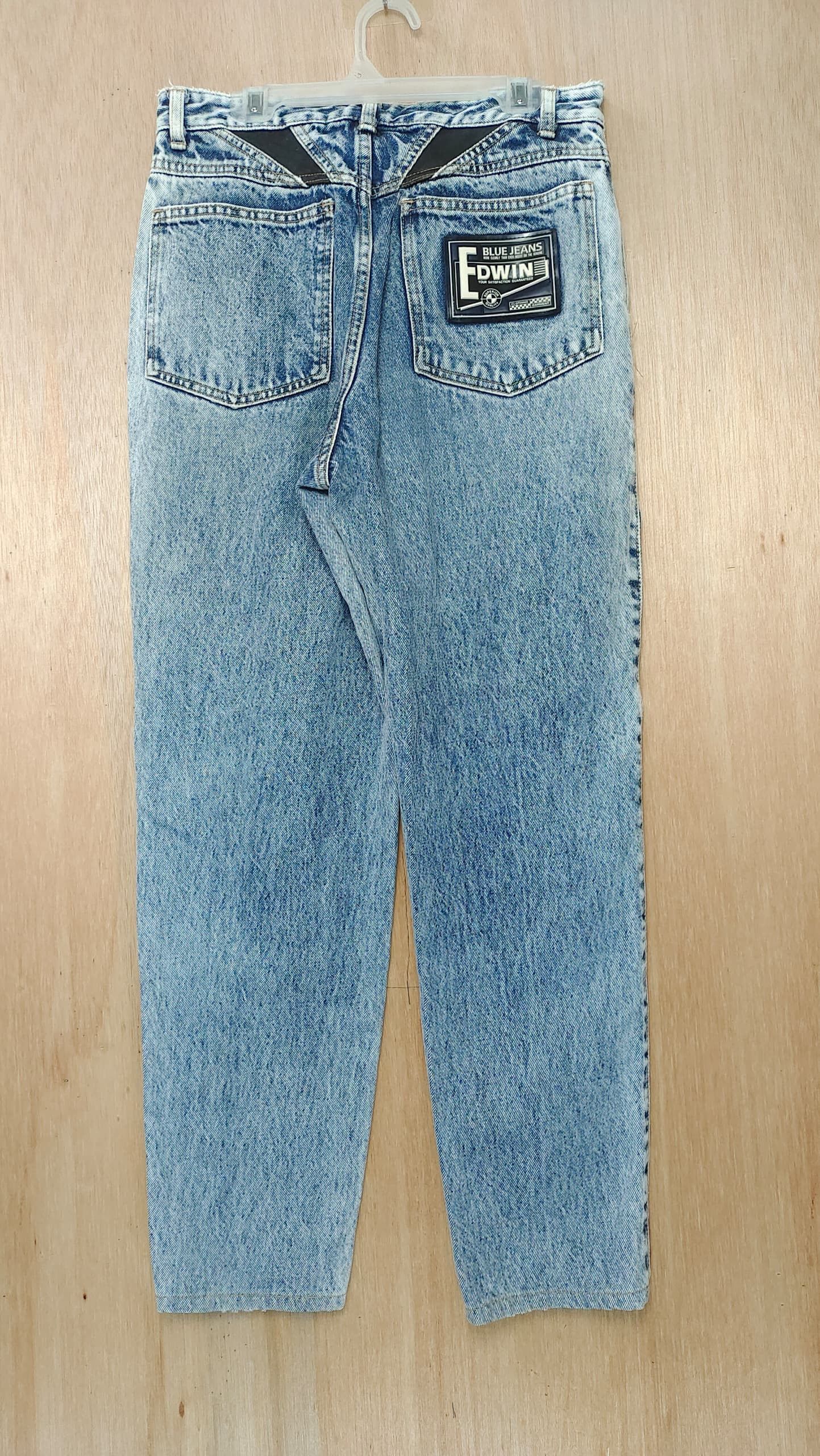 Edwin × If Six Was Nine × Isabel Marant VINTAGE EDWIN BLUE ACID WASH HIGH WAIST MOM JEANS Size 28" / US 6 / IT 42 - 2 Thumbnail