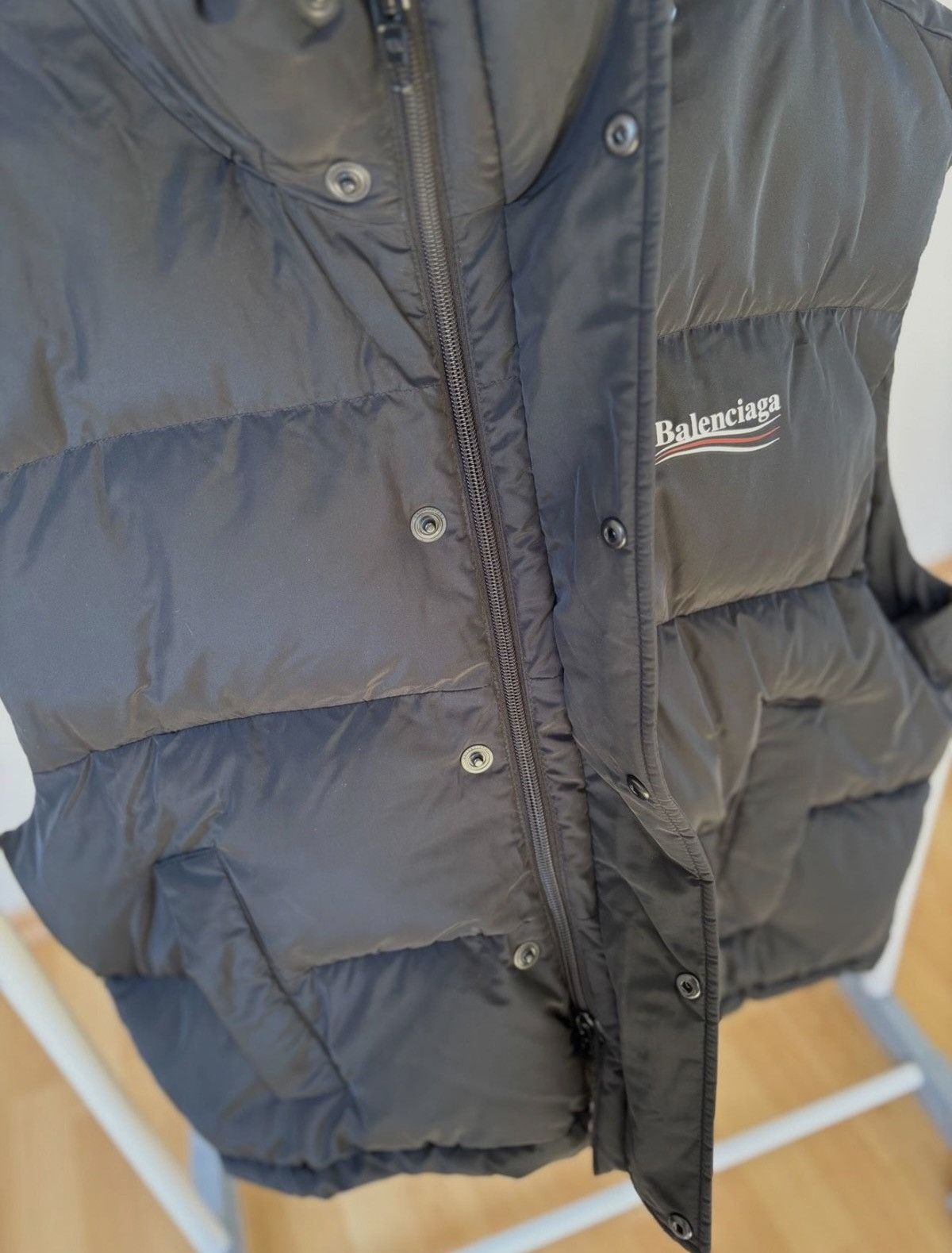 Balenciaga Balenciaga Cocoon Puffer Jacket / Gilet / Vest Black Size 46R - 3 Thumbnail