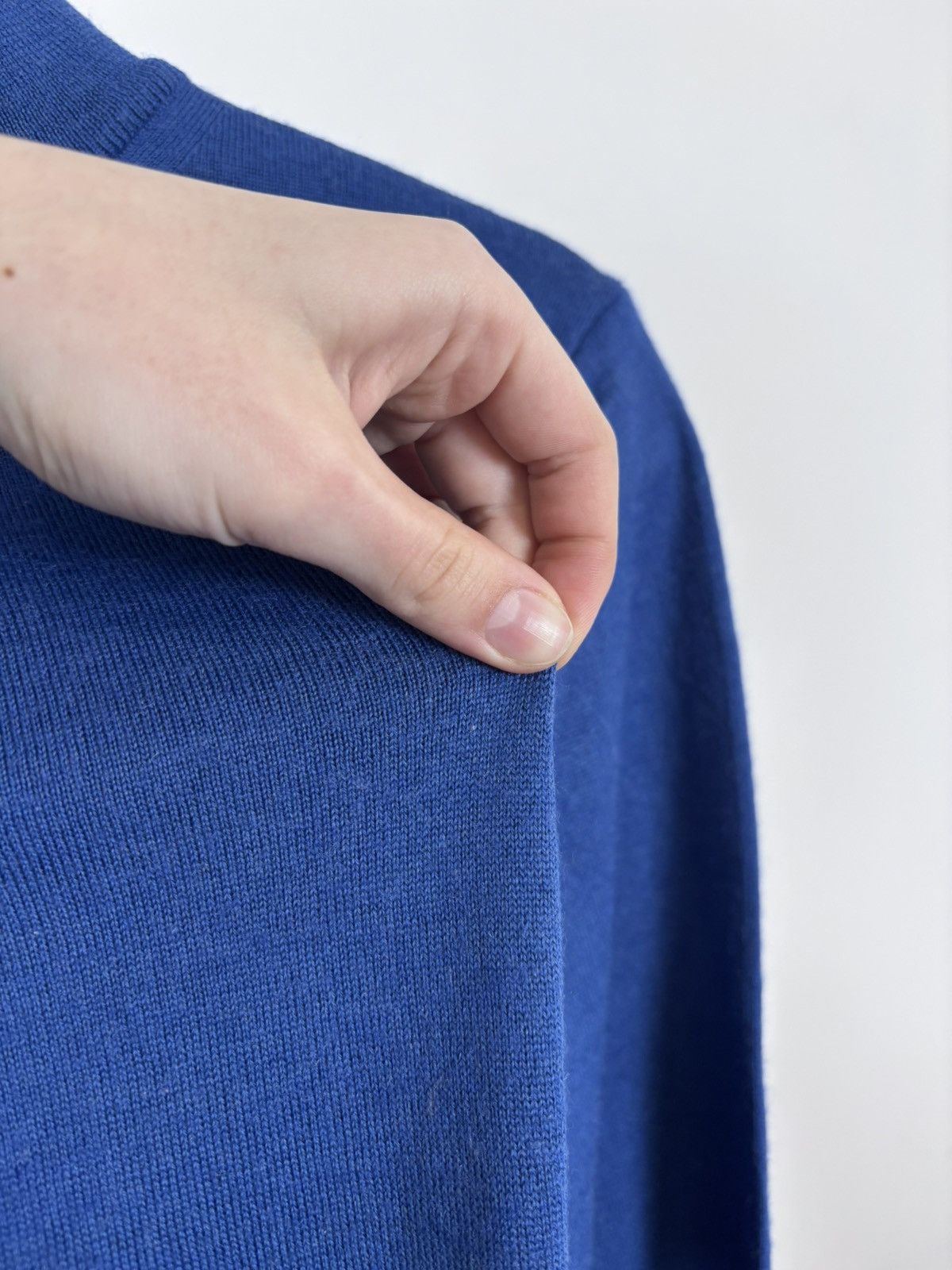 Cavalli Class Roberto Cavalli Class Blue Knit Acrylic Wool 1/4 Zip Sweater Size US XS / EU 42 / 0 - 7 Thumbnail
