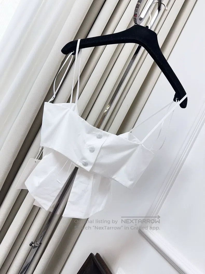 Chanel Chanel 20C white camelia bow suspender Size XS / US 0-2 / IT 36-38 - 2 Thumbnail