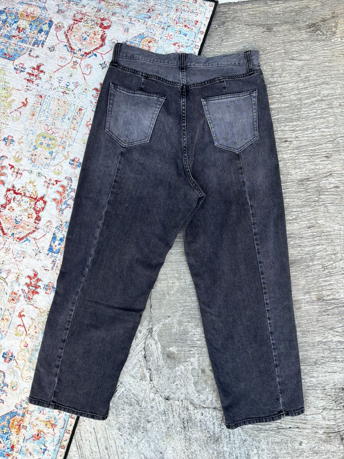 If Six Was Nine × Japanese Brand × RAGEBLUE Color block twotone Rageblue jeans Size US 32 / EU 48 - 4 Thumbnail