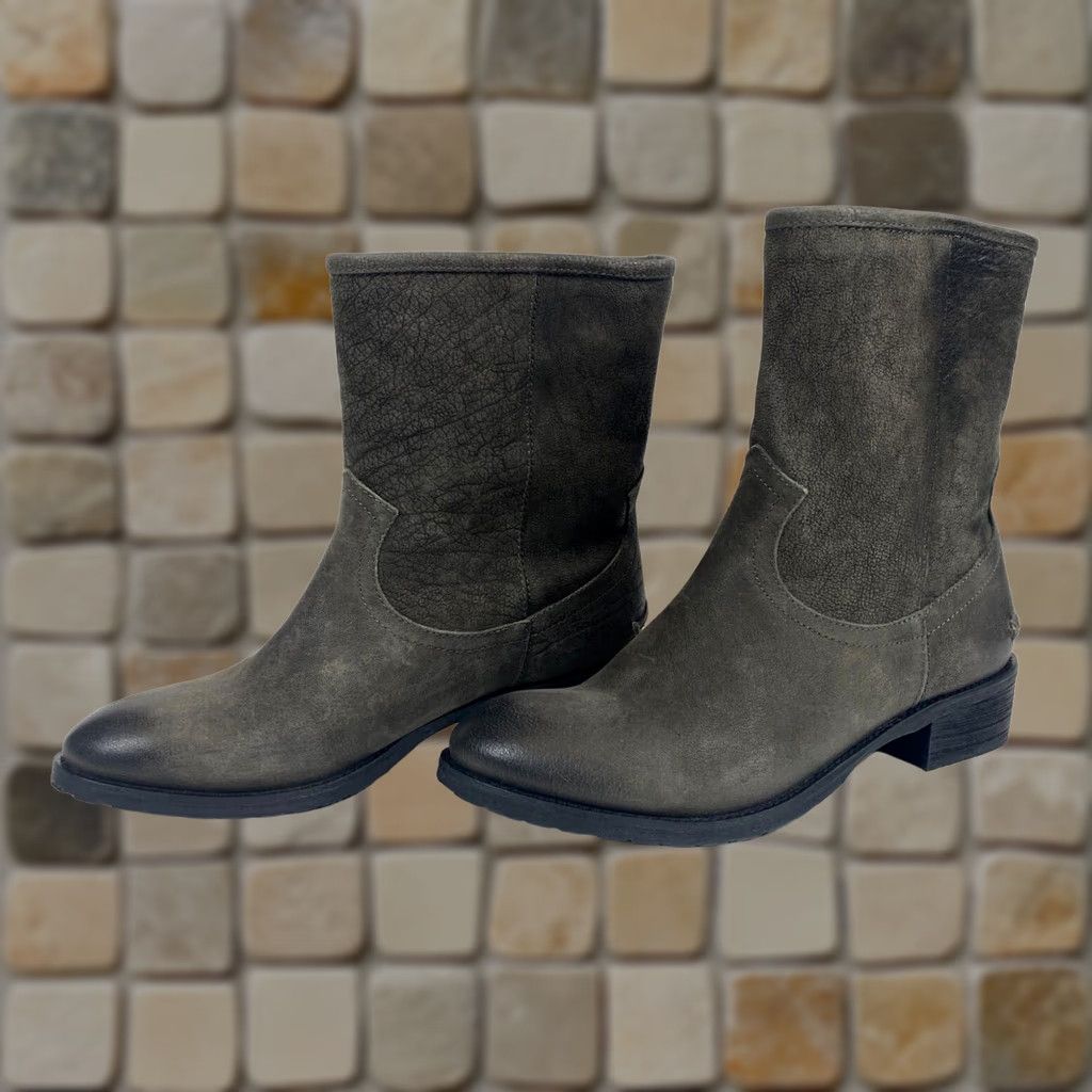 Vintage Carlo Pazolini Vera Gomma Leather Boots Women US 6.5 EU 37 Gray Leather Bootie NWOB Vintage? Size US 7 / IT 37 - 1 Thumbnail