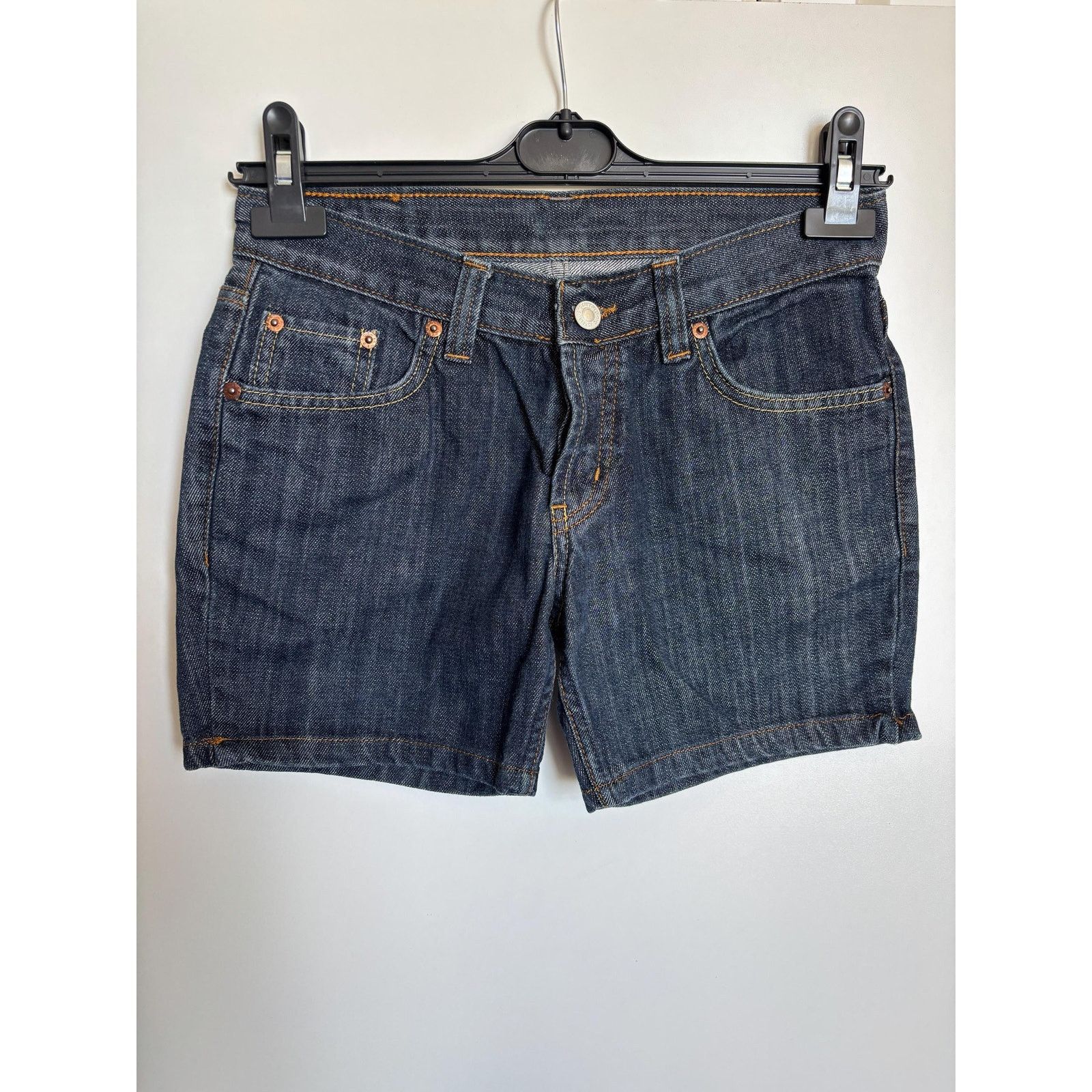 Levi's Levi's 501 Shorts W29 USA Made 1996 Raw Hem Dark Wash Rare Size US 29 - 2 Thumbnail