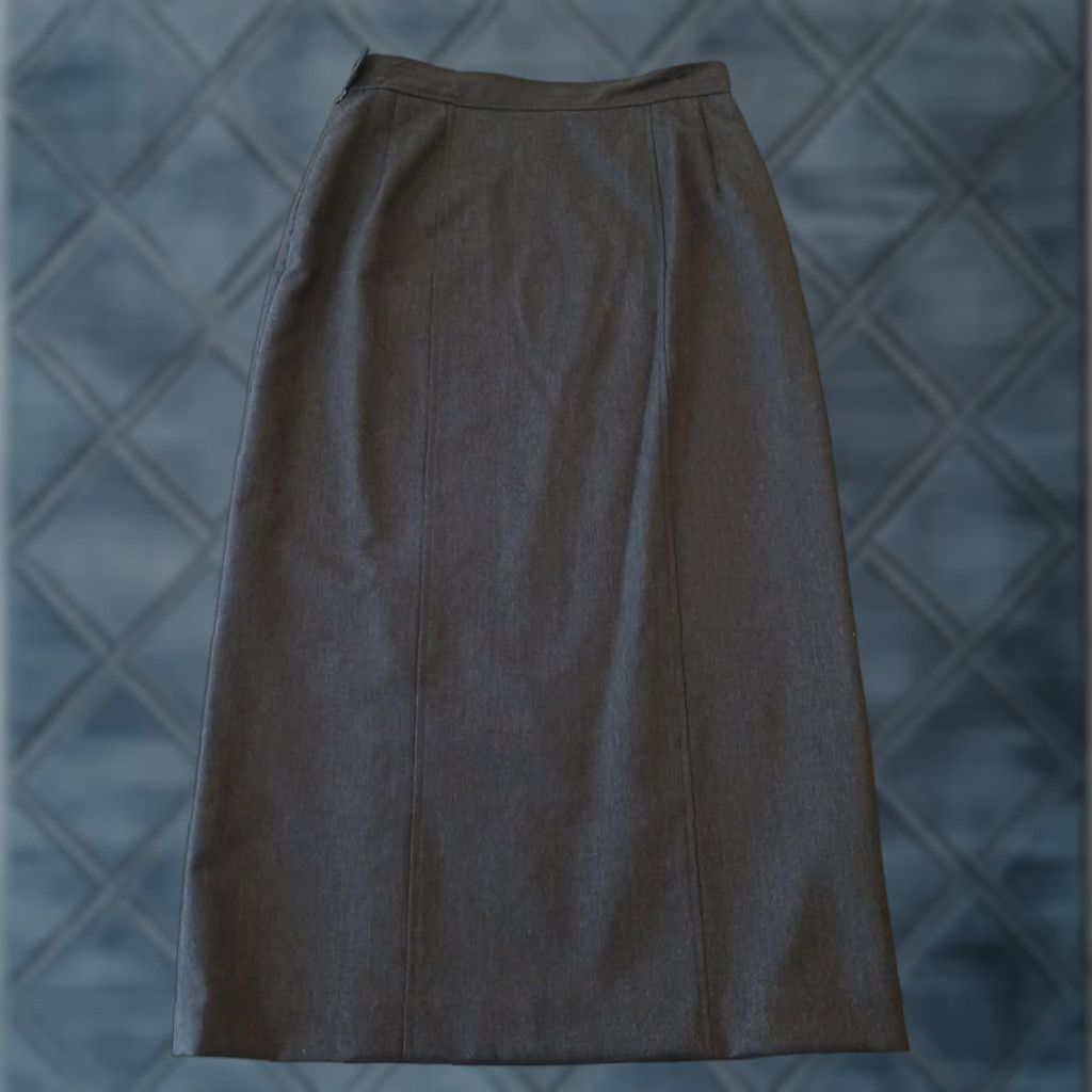 Pendleton VINTAGE Pendleton Skirt Women Long Pencil Gray Wool Lined Slit Side Zip 12 Regular US Size 34" / US 12 / IT 48 - 1 Thumbnail
