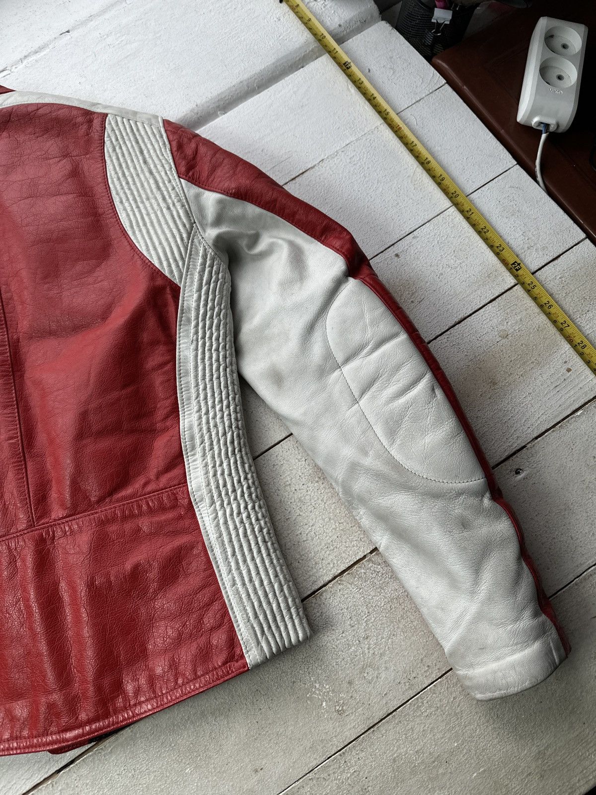 Other SEGURA 🚨VNTG LEATHER JACKET AVANT RACING BIG LOGO RED MOTO Size US XS / EU 42 / 0 - 13 Thumbnail