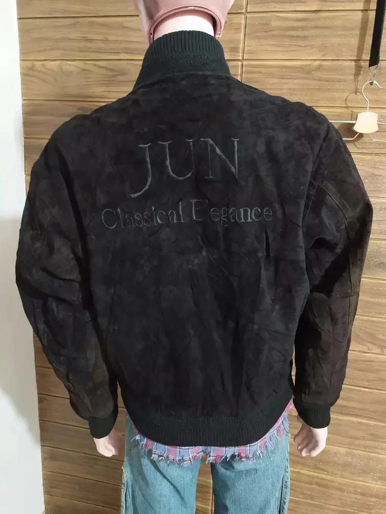 Japanese Brand JunMen Japan Suede Bomber Jacket Size US M / EU 48-50 / 2 - 14 Thumbnail