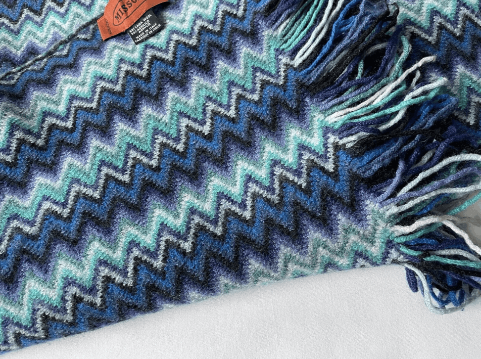Missoni MISSONI LUXURY ZIG ZAG MULTIE COLORED WOOL SCARF ITALY Size ONE SIZE - 5 Thumbnail
