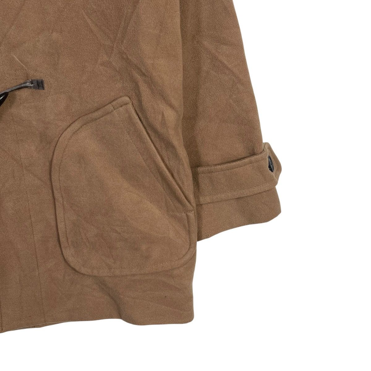 Hypland Vintage Hyphen World Gallery Duffle Coat Brown Wool Hooded Size 3XL / US 20-22 - 5 Thumbnail