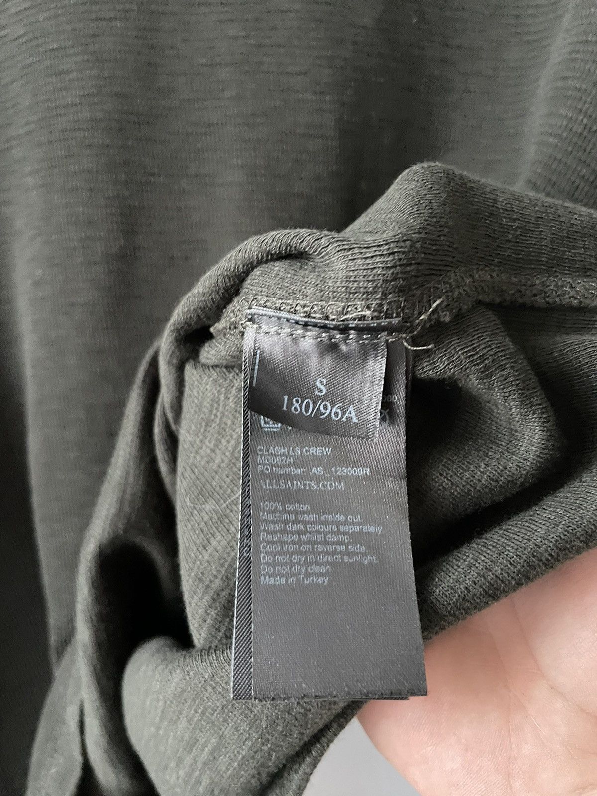 Allsaints Allsaints Luxury Waffle Long Sleeve Sweatshirt Size US S / EU 44-46 / 1 - 11 Thumbnail