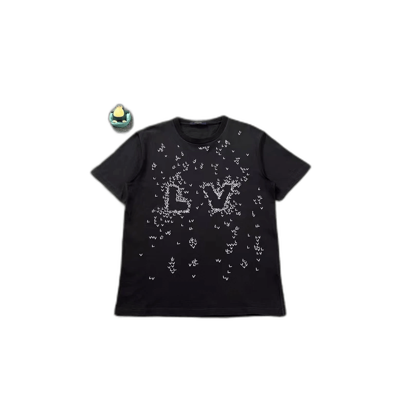 Louis Vuitton LV Black Short Sleeve T-shirt | Grailed