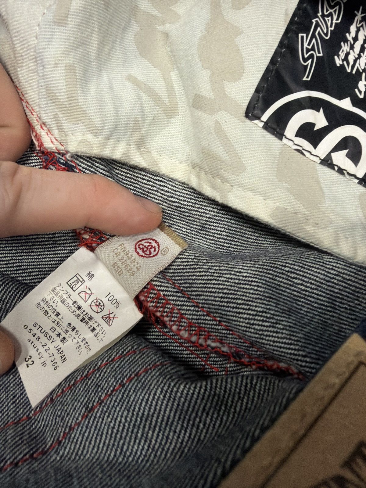 Stussy Vintage 2000s Stussy x Futura Laboratories Jeans - Waist 33” Size US 33 - 9 Thumbnail
