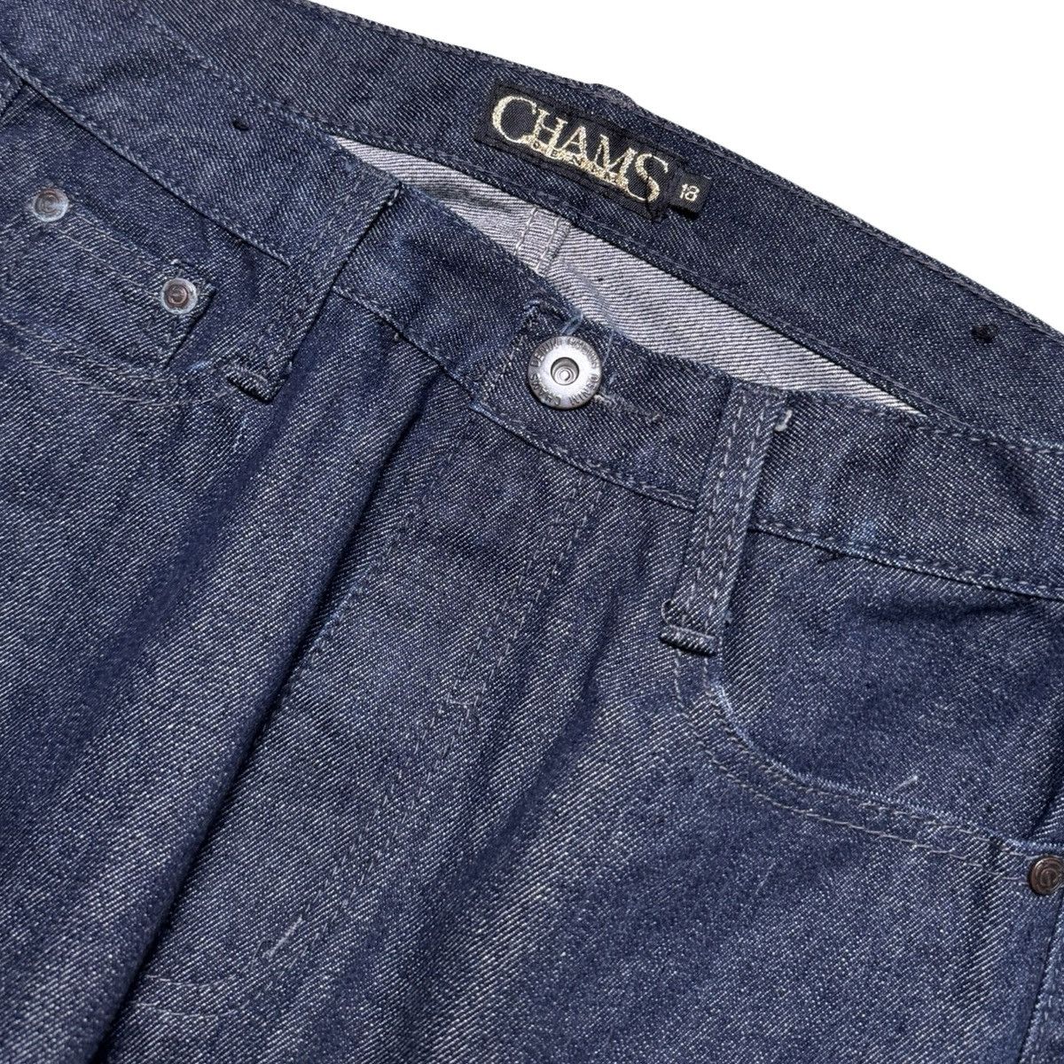 Other Vintage Y2K Chams Dark Wash Studded Jeans Women's 18 Skater Size 40" / US 18 - 4 Thumbnail