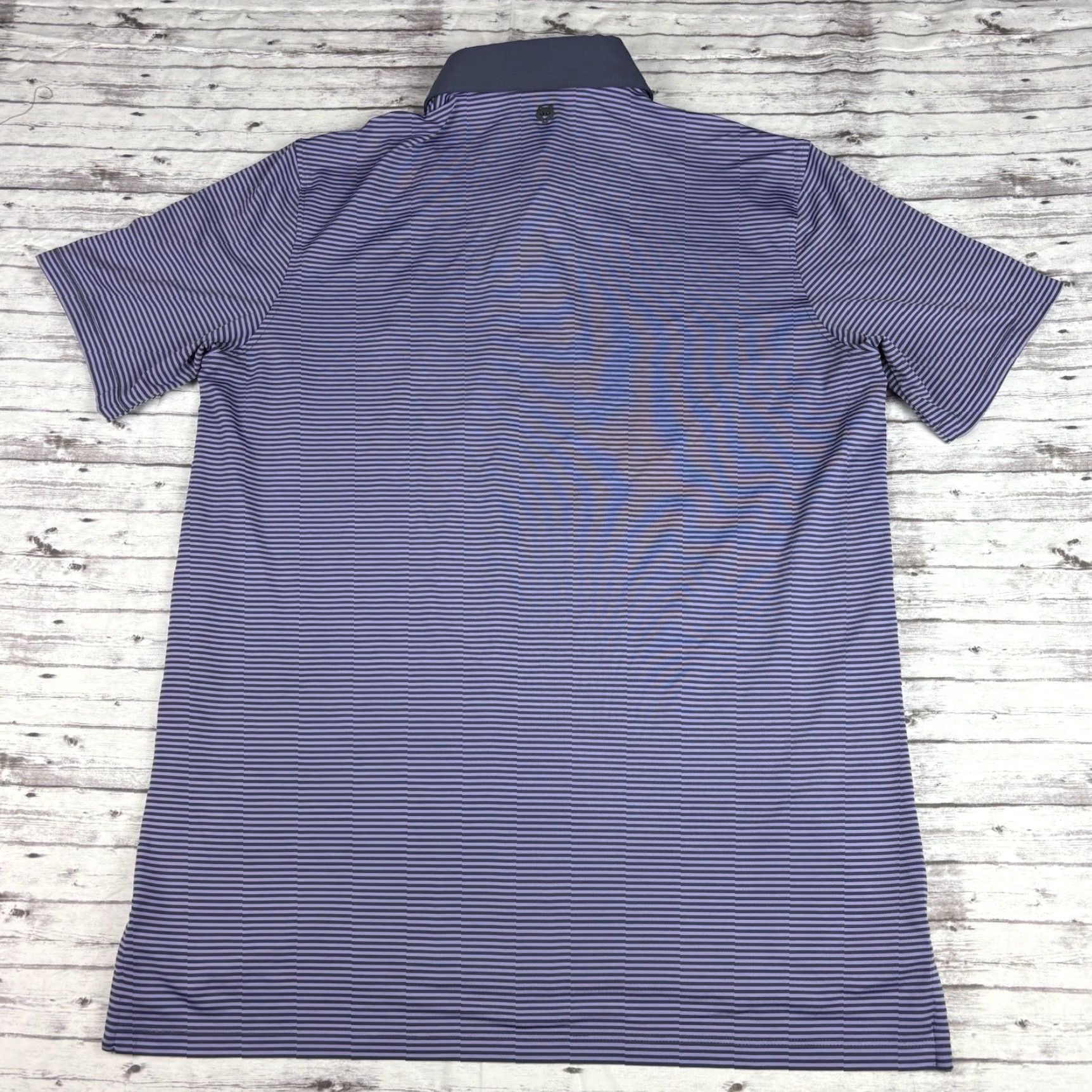 Vintage VINTAGE GREYSON Polo M Purple Striped w/Wolf & CC Golf Logo Shirt Mens Medium Purple Striped Polo Size US M / EU 48-50 / 2 - 6 Thumbnail