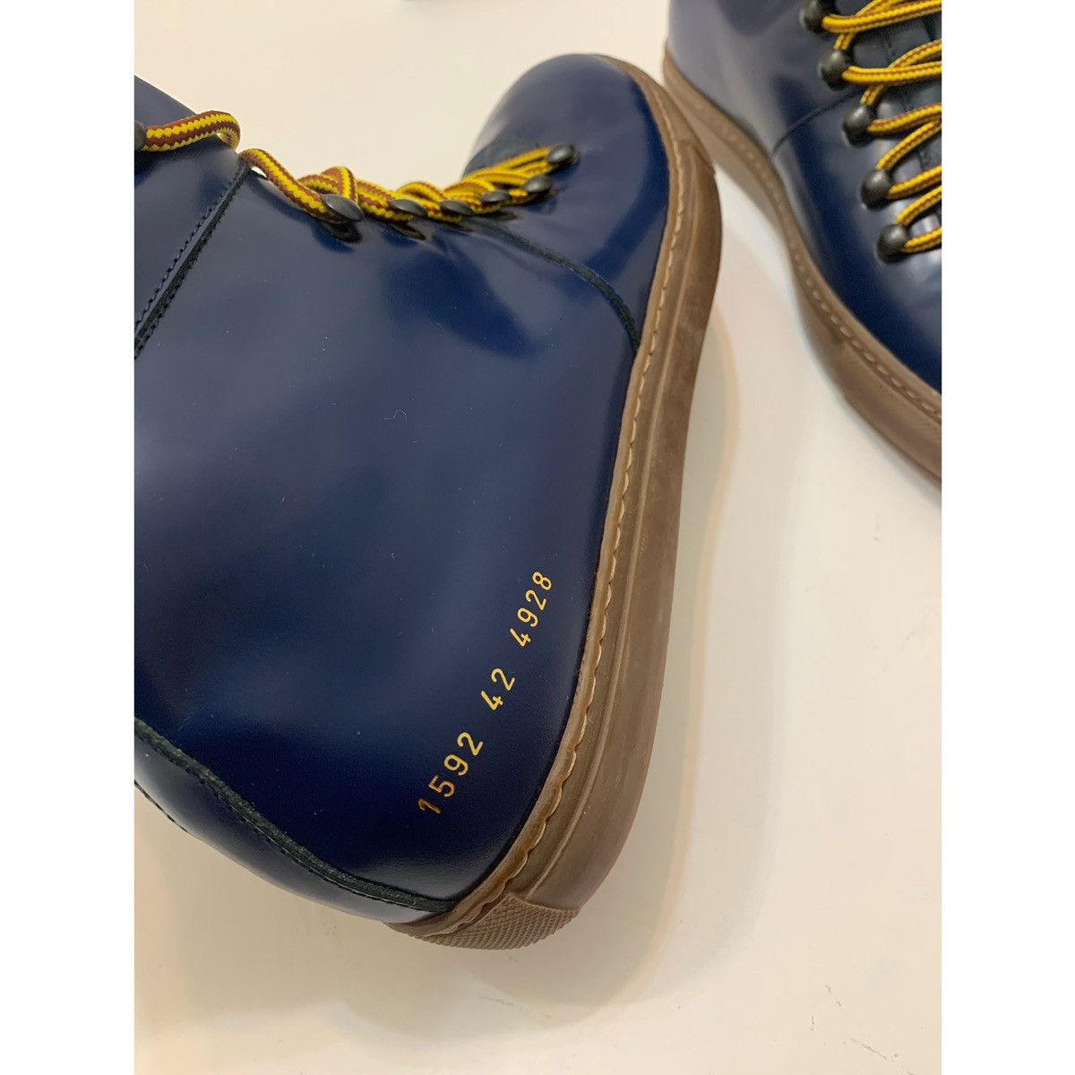 Common Projects COMMON PROJECTS NAVY TREKKING HIKING BOOTS Size US 9 / EU 42 - 11 Thumbnail