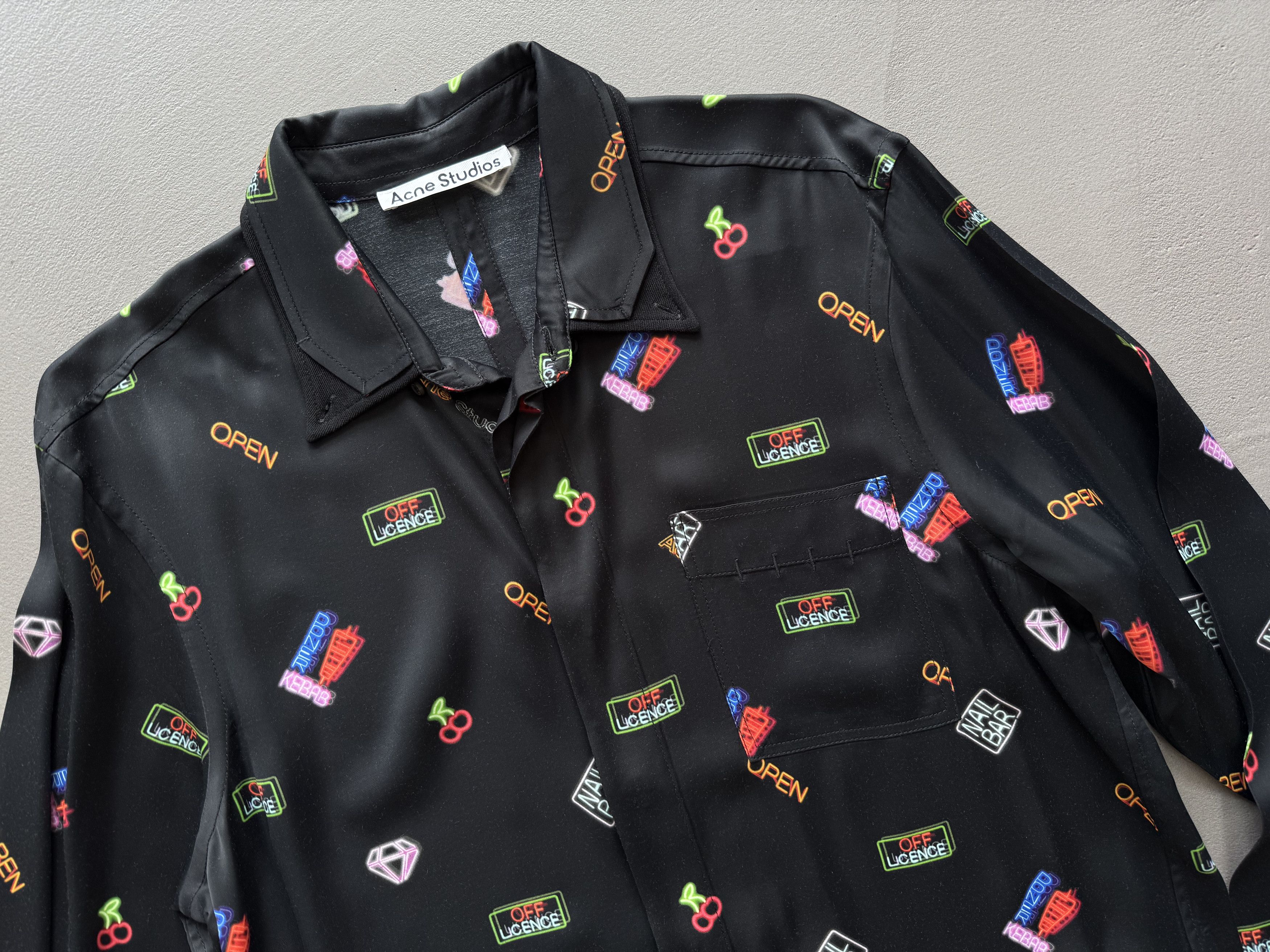 Acne Studios Acne Studios Viscose Long Sleeve Shirt Size US M / EU 48-50 / 2 - 1 Thumbnail