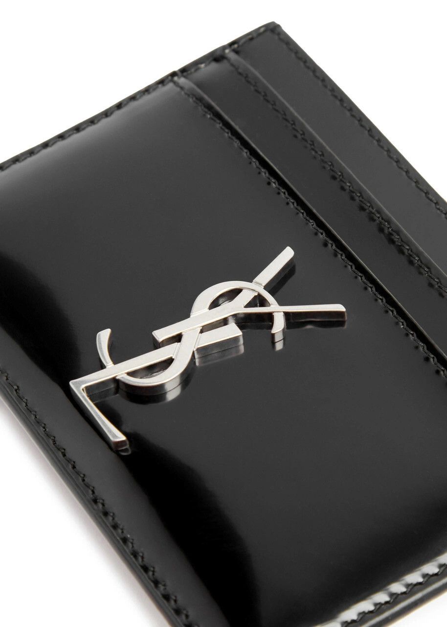Saint Laurent Paris o1b1hav110125 370778 Size: OS / Cassandre Card Case in Black Size ONE SIZE - 3 Thumbnail