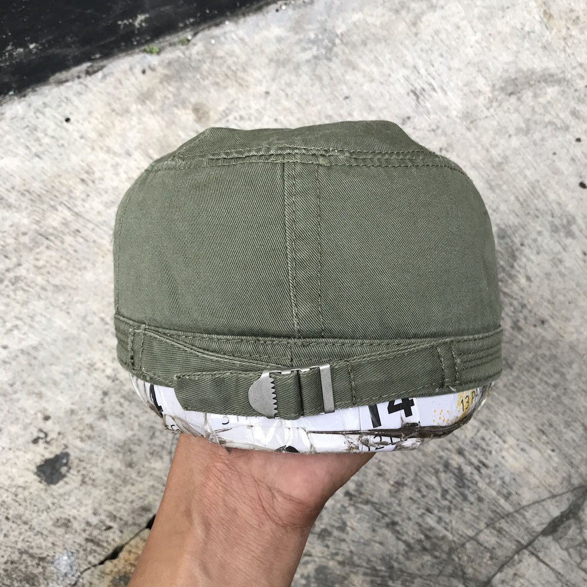 Unsound Rags Army green cadet hat. Unique design Size ONE SIZE - 22 Thumbnail