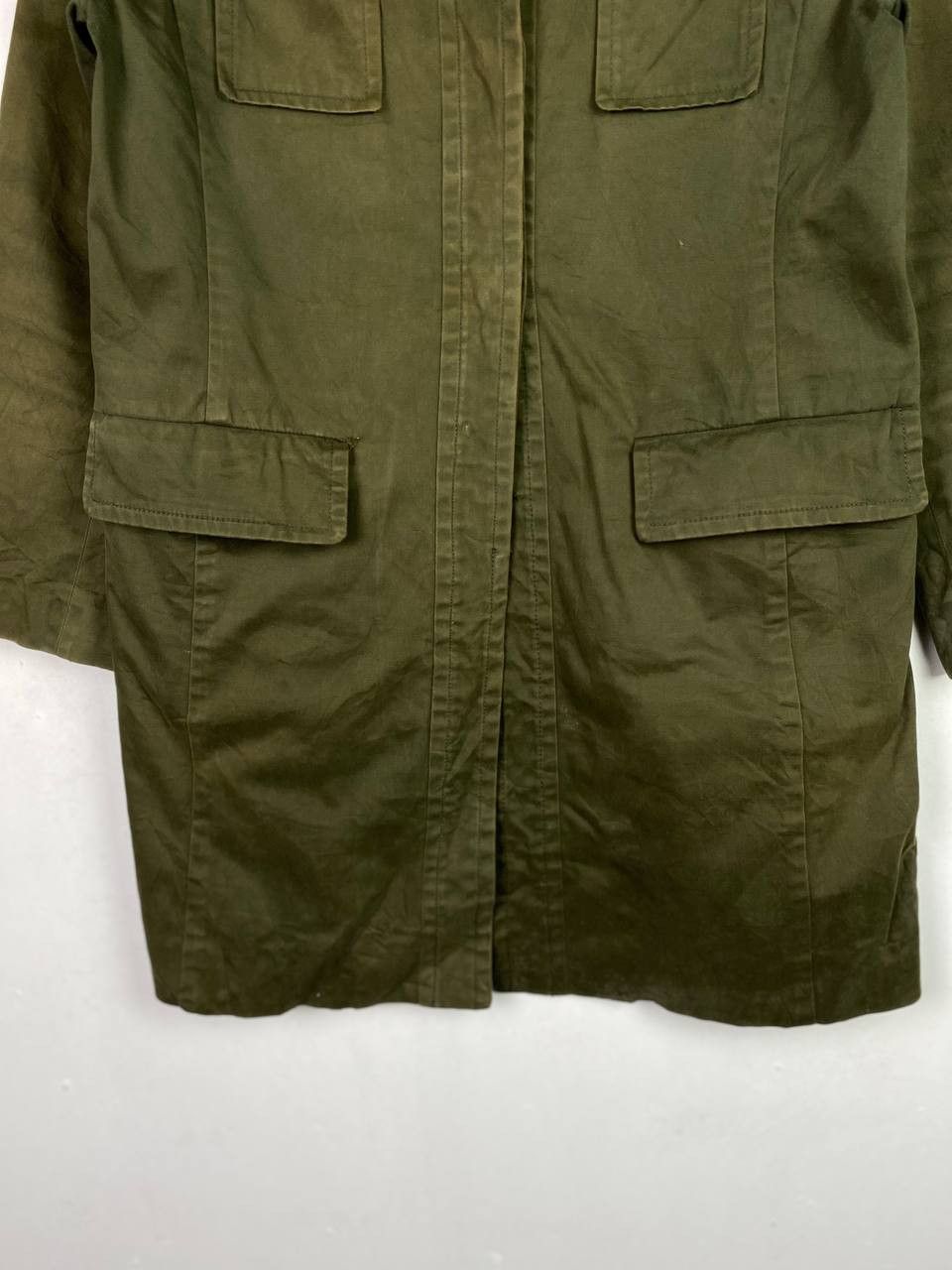 Japanese Brand naoko hamajima green army jacket faux fur collar Size M / US 6-8 / IT 42-44 - 3 Thumbnail