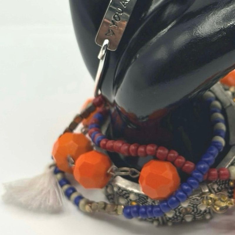 Other Silver & Orange Beaded Bracelet Bundle Size ONE SIZE - 3 Thumbnail