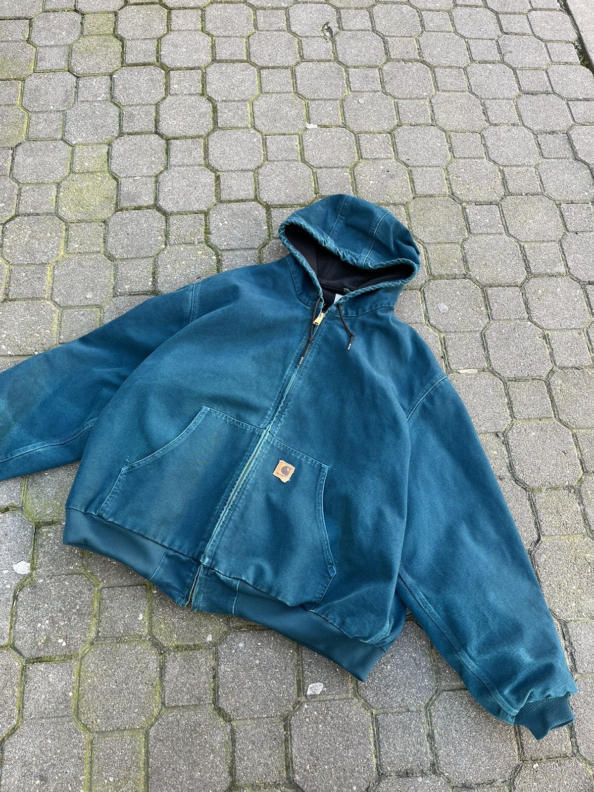 image of Carhartt Active Jacket Vintage in Blue, Men's (Size XL)