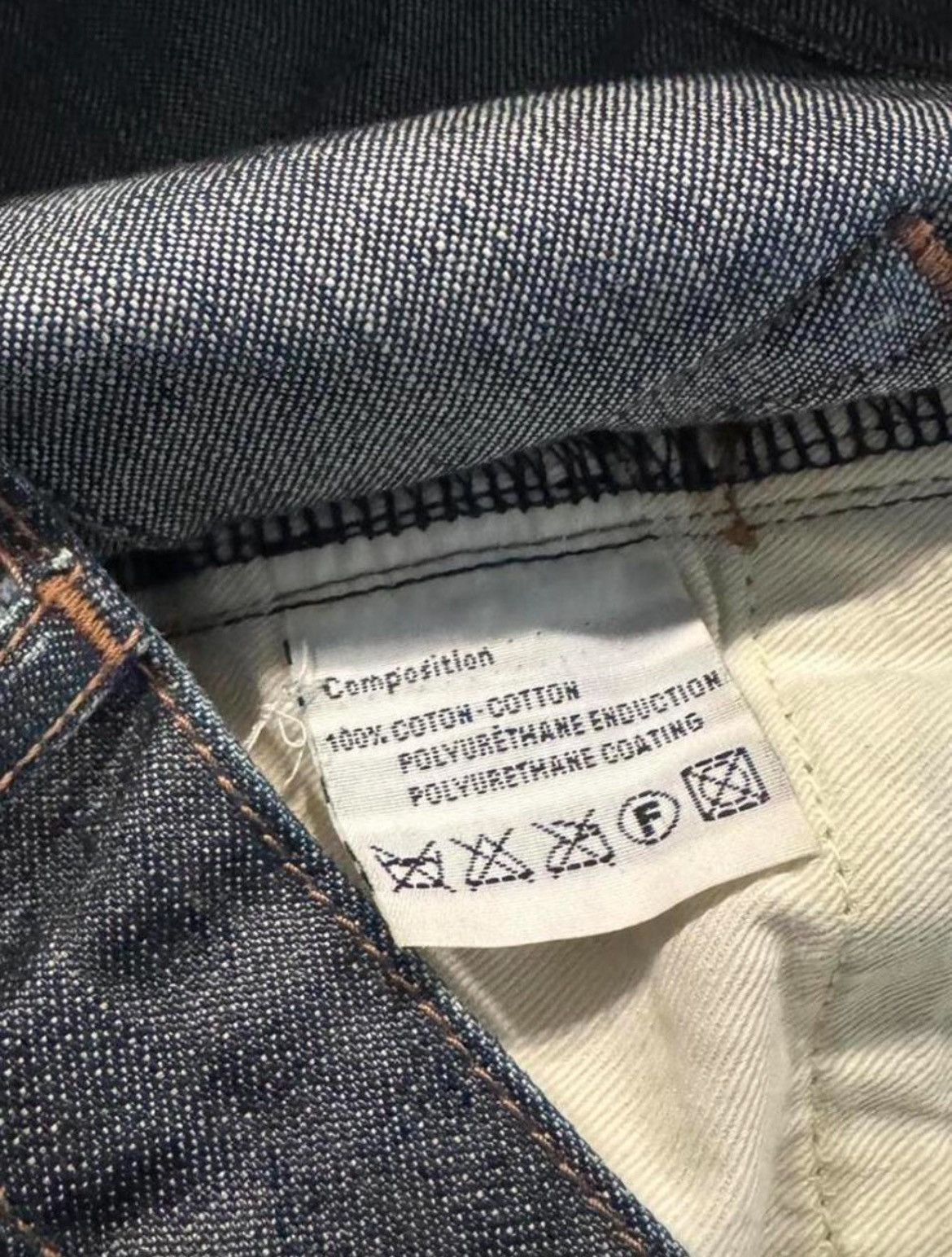 Dior AW07 "Navigate" Dior Homme Waxed Raw Indigo Denim Size US 28 / EU 44 - 5 Thumbnail