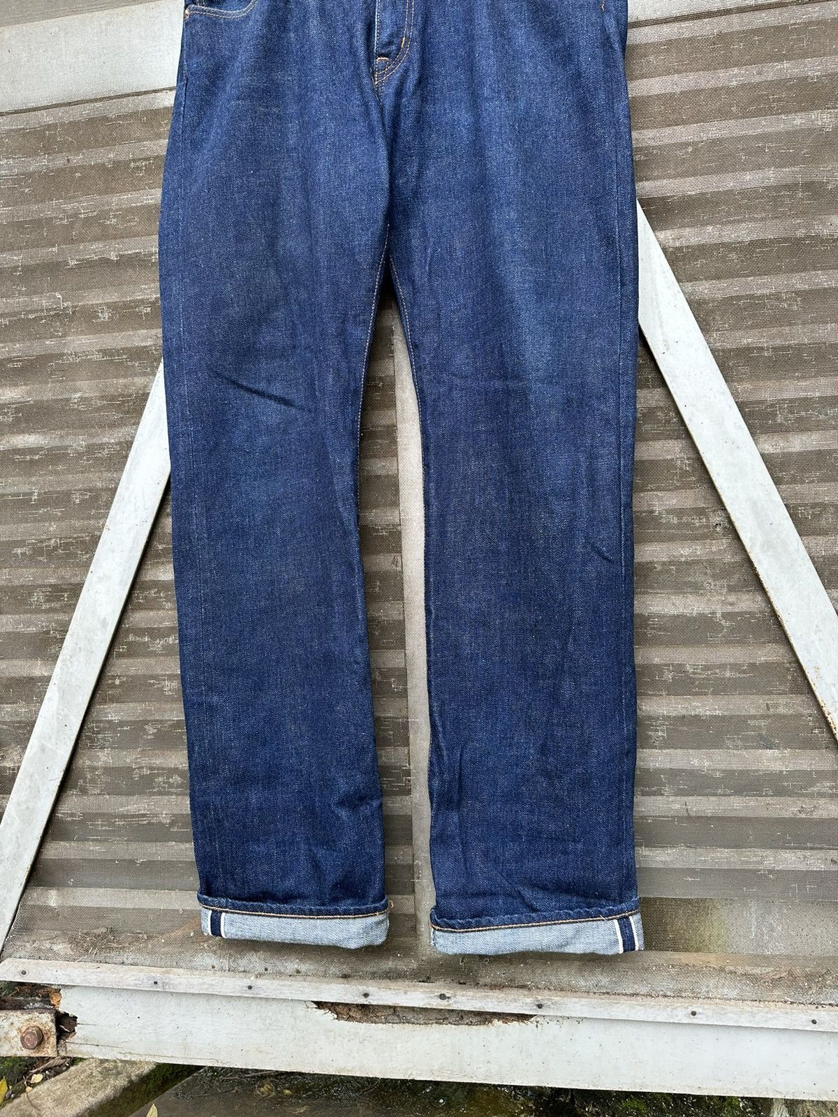 KOJIMA GENES 👹Kojima Genes Japan Straight Cut Denim Pants Size US 33 - 9 Thumbnail