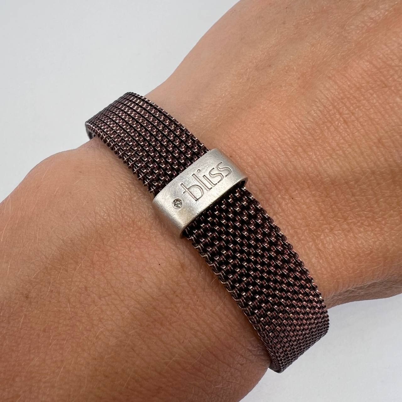 VintageJewelry Elastic Bracelet Steel Silver 925 Diamond