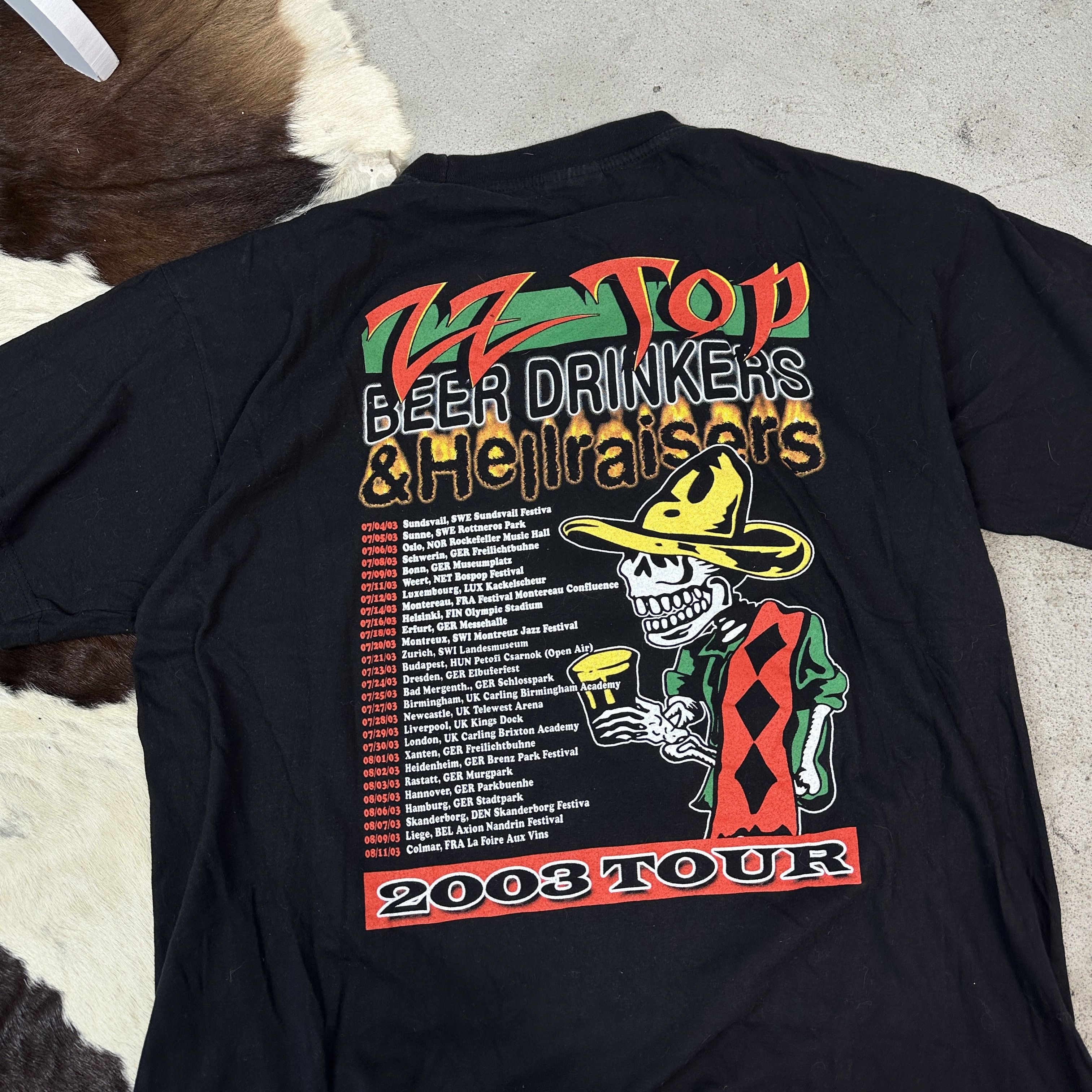 Vintage Vintage ZZ Top 2003 T-shirt Size US XL / EU 56 / 4 - 4 Thumbnail