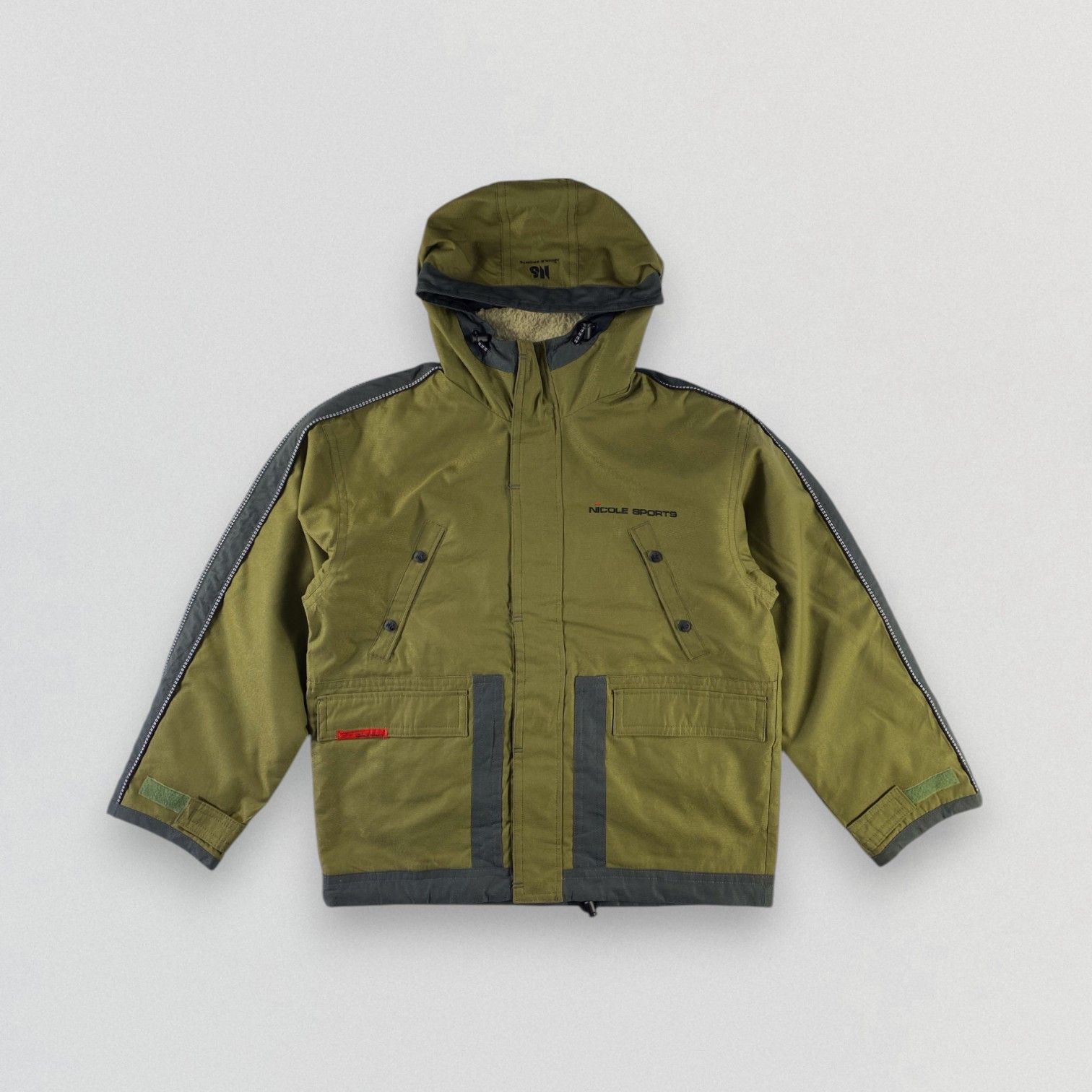 Japanese Brand Vintage Nicole Sports Hooded Jacket Wading Jacket Size US L / EU 52-54 / 3 - 1 Thumbnail