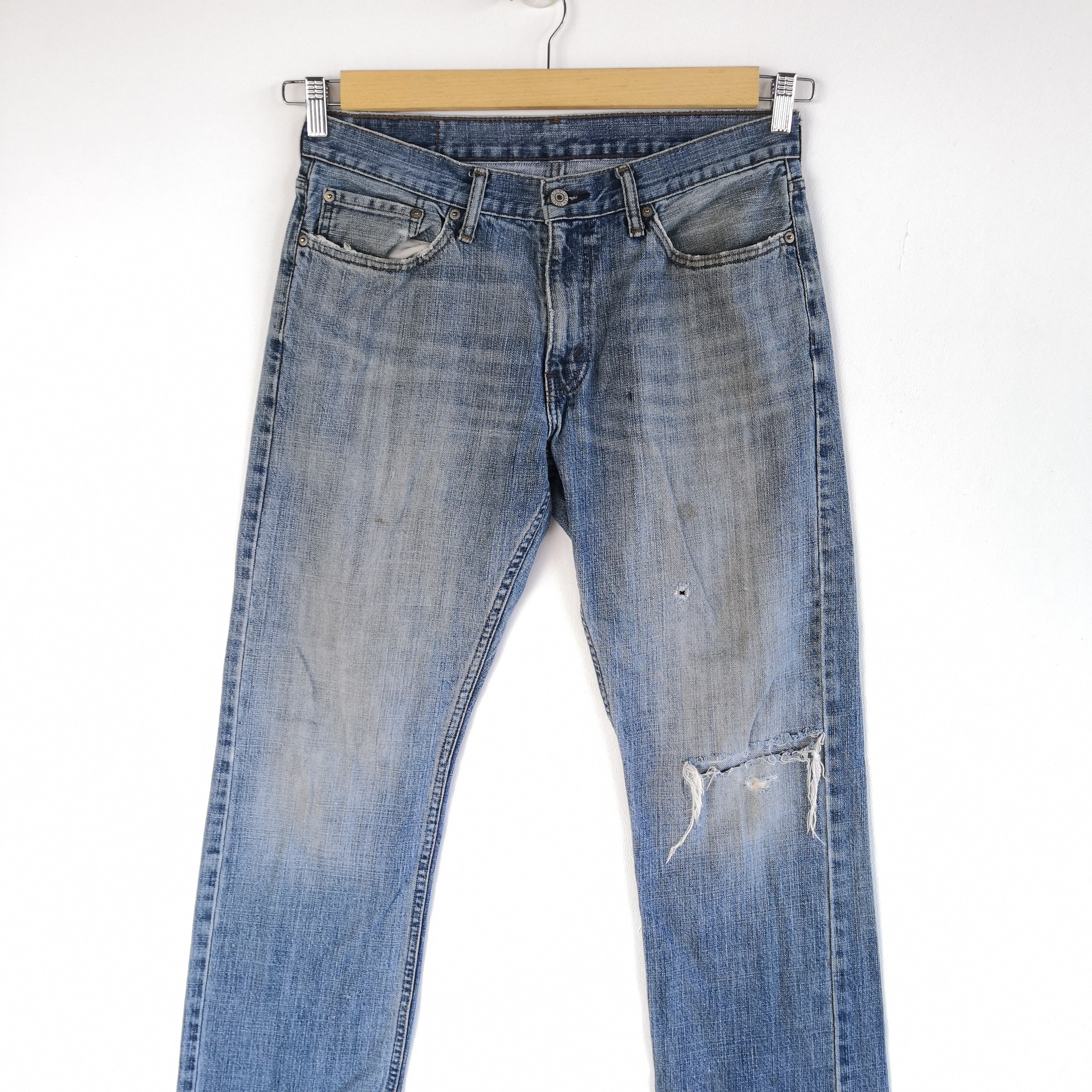 Levi's Vintage Levis 550 Faded Denim Distressed Levi's Jeans Size US 32 / EU 48 - 3 Thumbnail