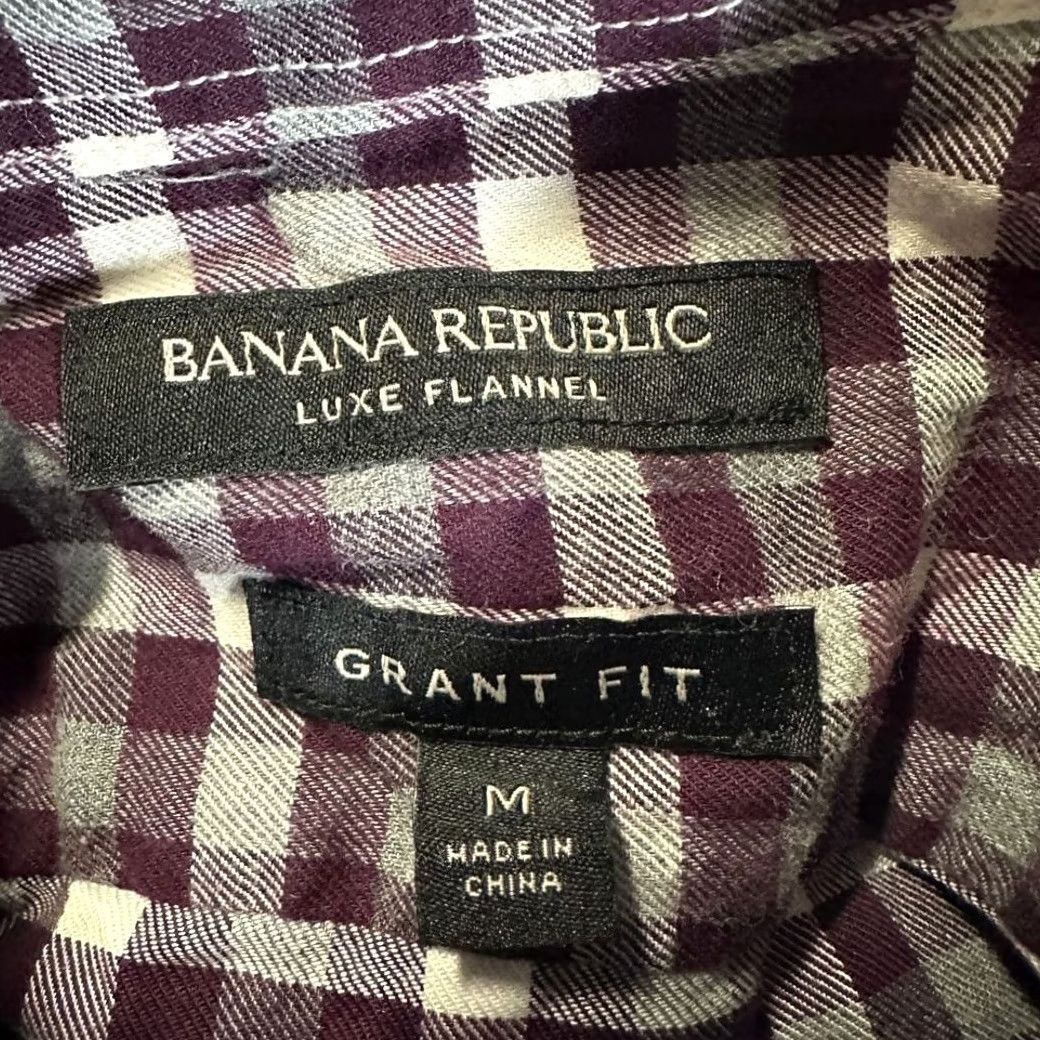 Banana Republic Banana Republic Shirt Mens Medium Multicolor Luxe Flannel Grant Button-Down Collared Long Sleeve casual Business Size US M / EU 48-50 / 2 - 3 Thumbnail