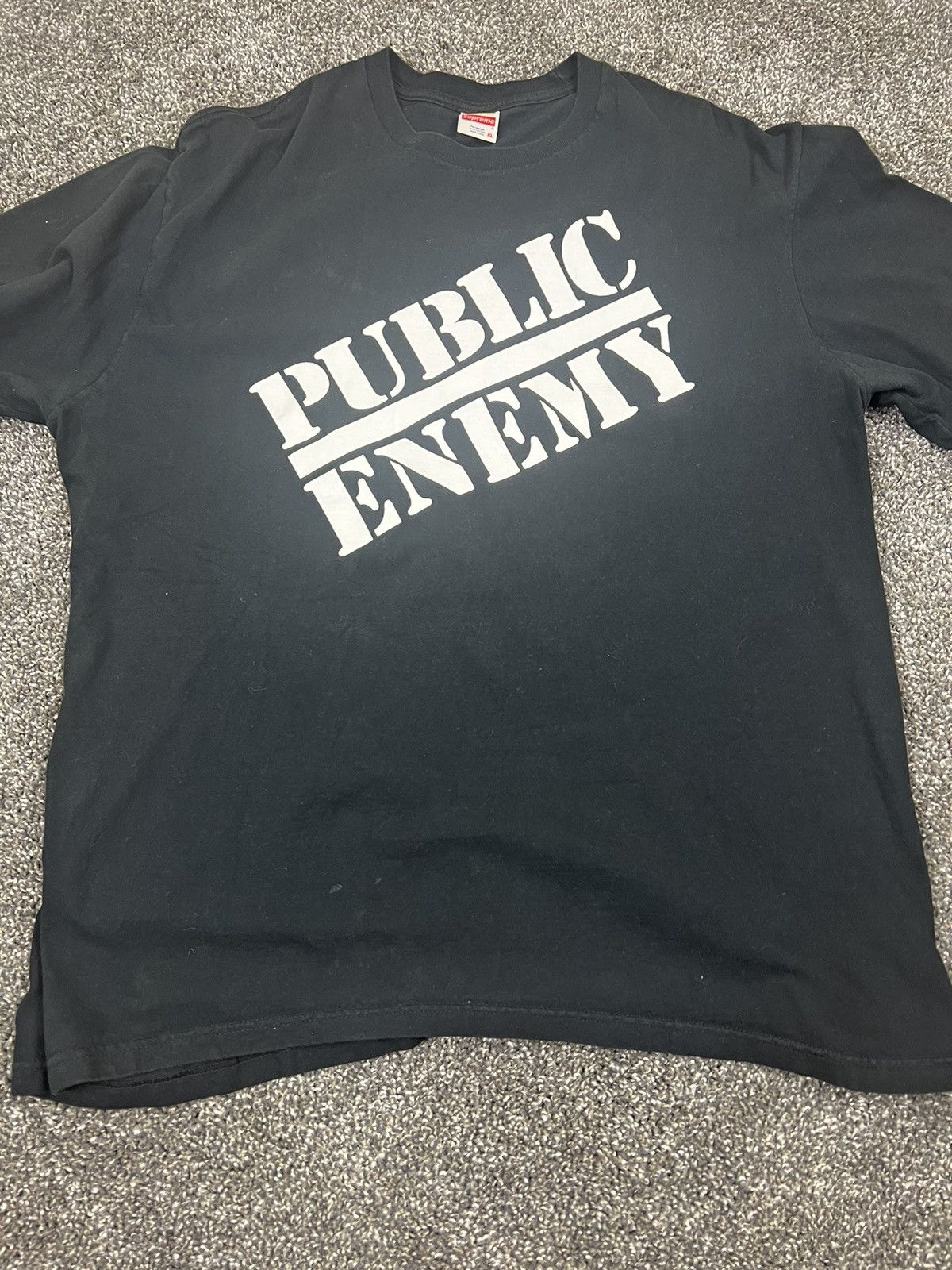 Image of Supreme x Undercover Public Enemy Tee in Black, Men's (Size XL)