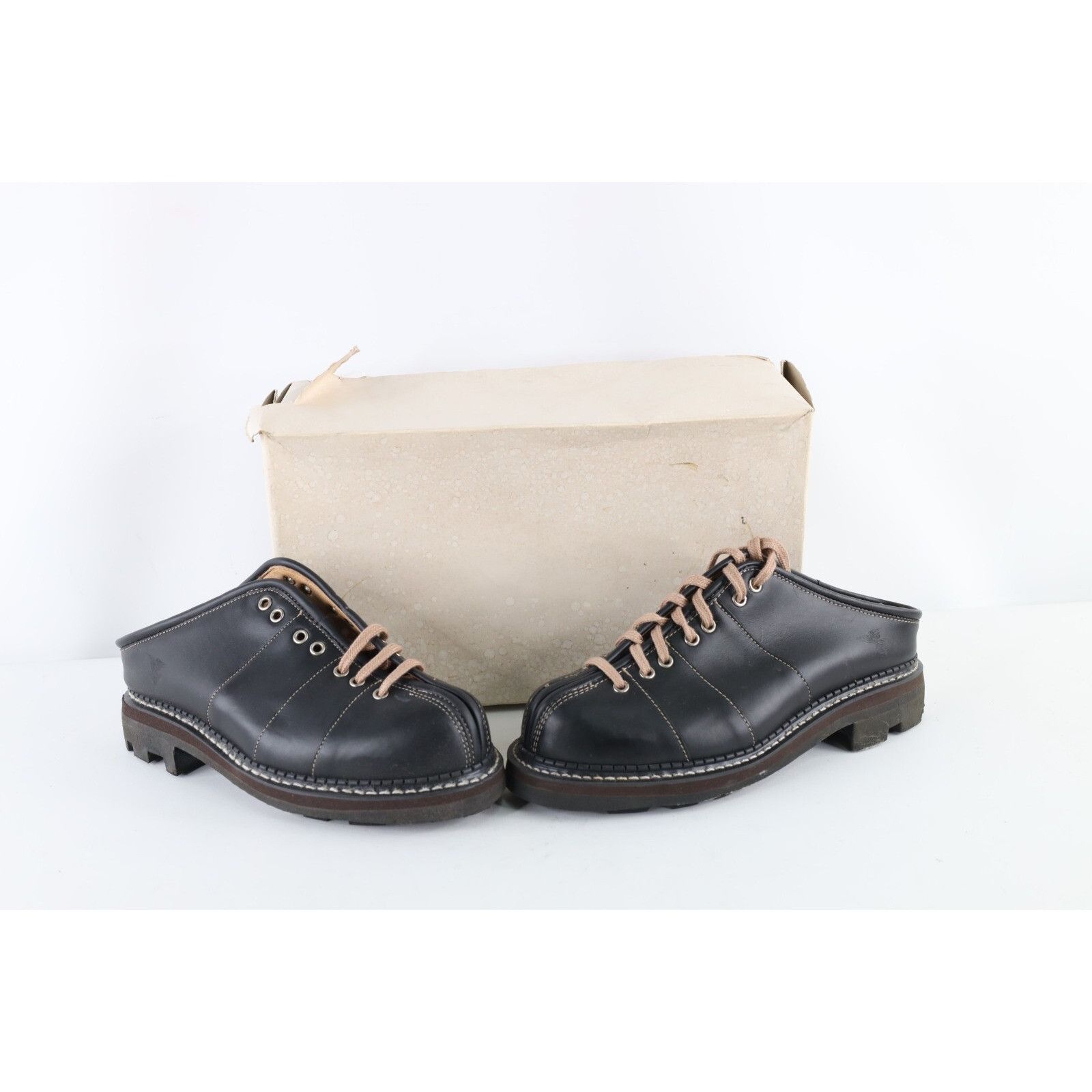 John Fluevog Deadstock Vintage 90s John Fluevog Chunky Leather Shoes Size US 10 / EU 43 - 1 Thumbnail